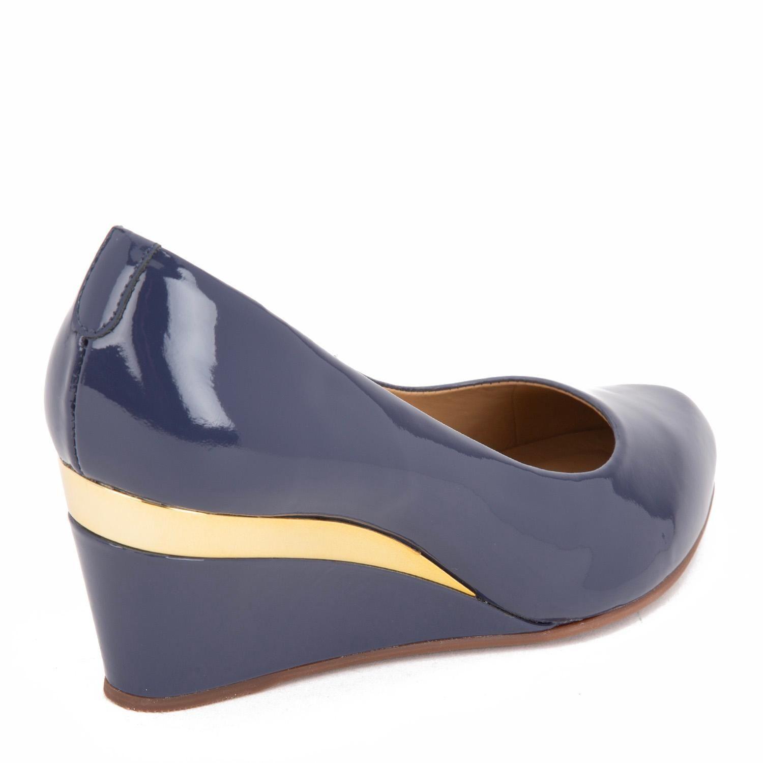 Zapato de cuero mujer Gacel Marino Ivonne 0659947-3