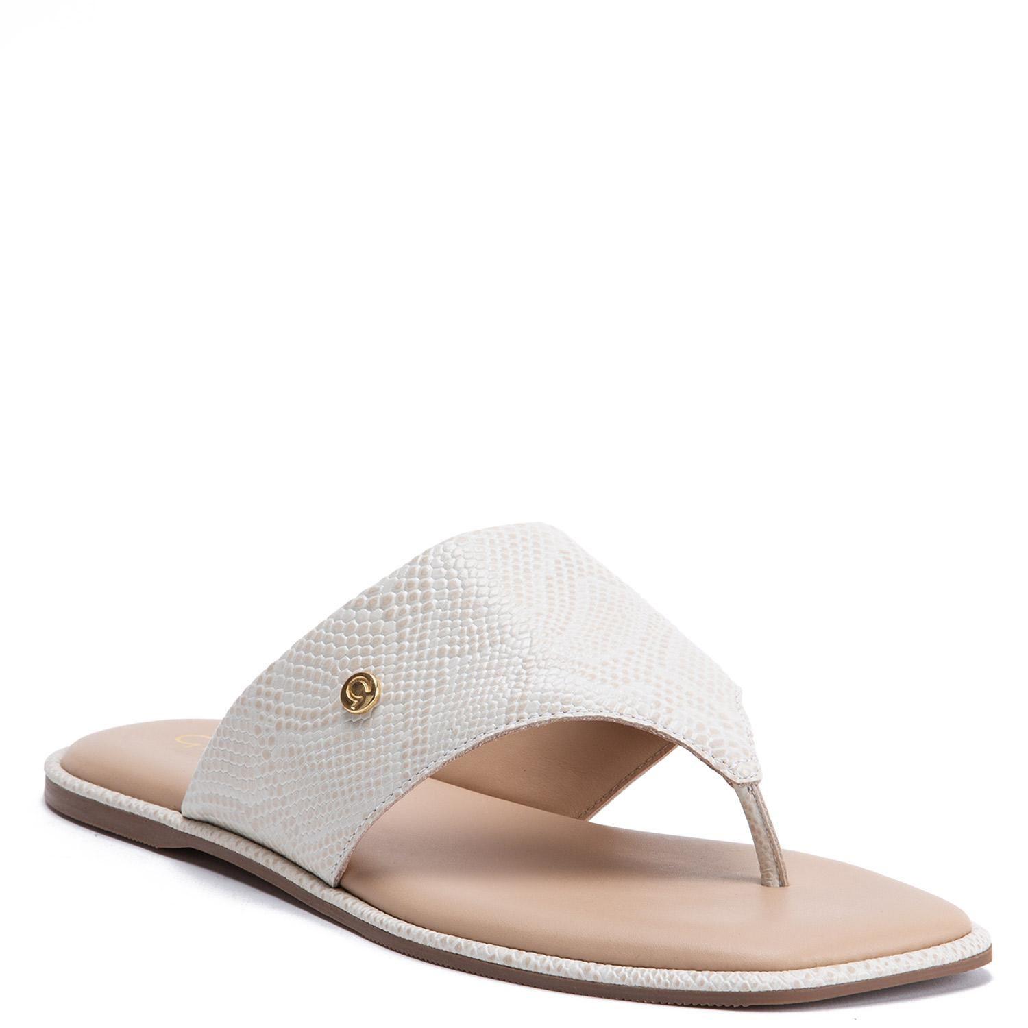 Sandalia de cuero mujer Gacel Off White Odeth 0660541-2