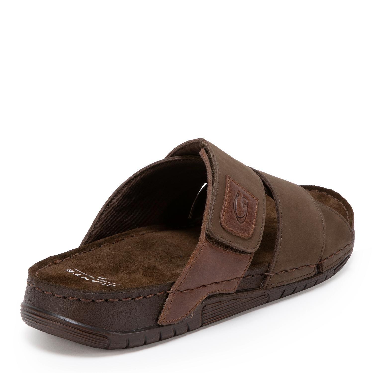 Sandalia de cuero hombre Guante Chocolate Bondi-3