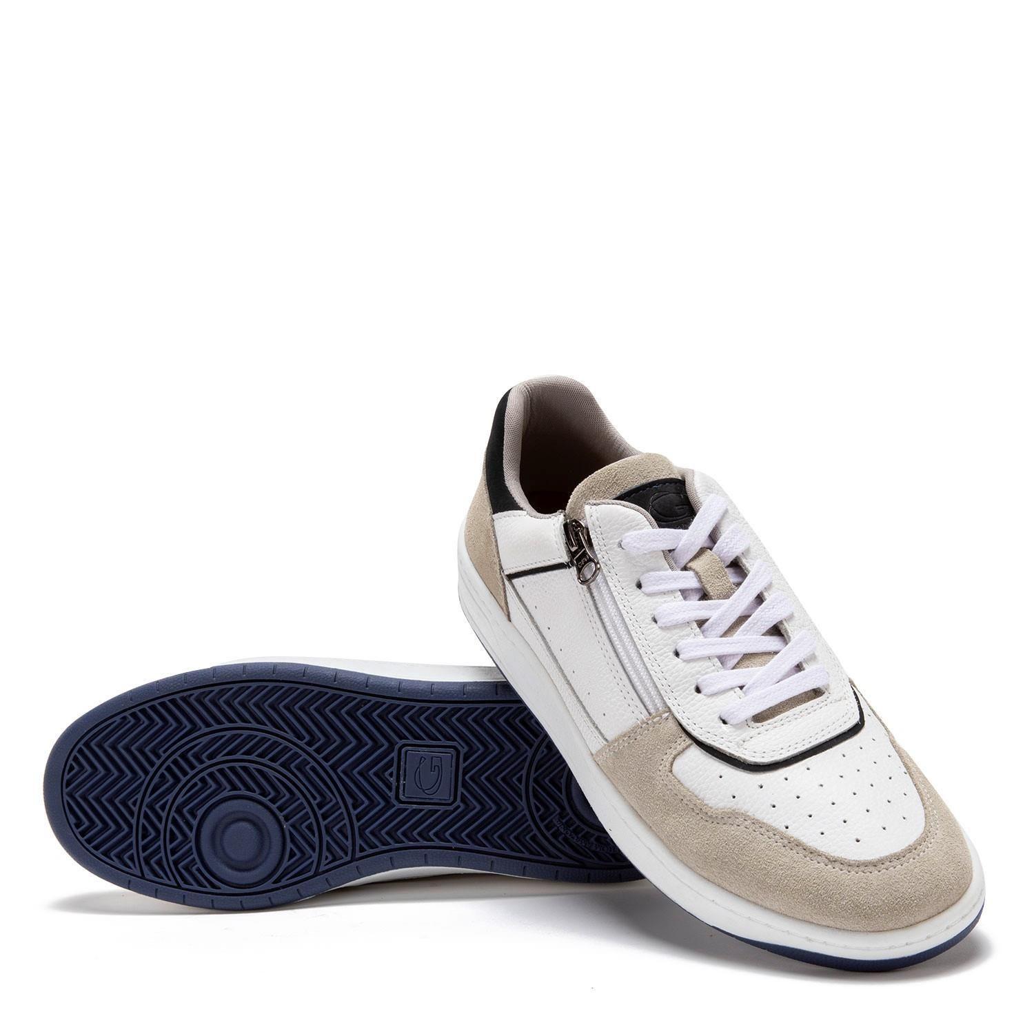 Zapatilla de cuero hombre Guante blanco Tesla 0035499-3