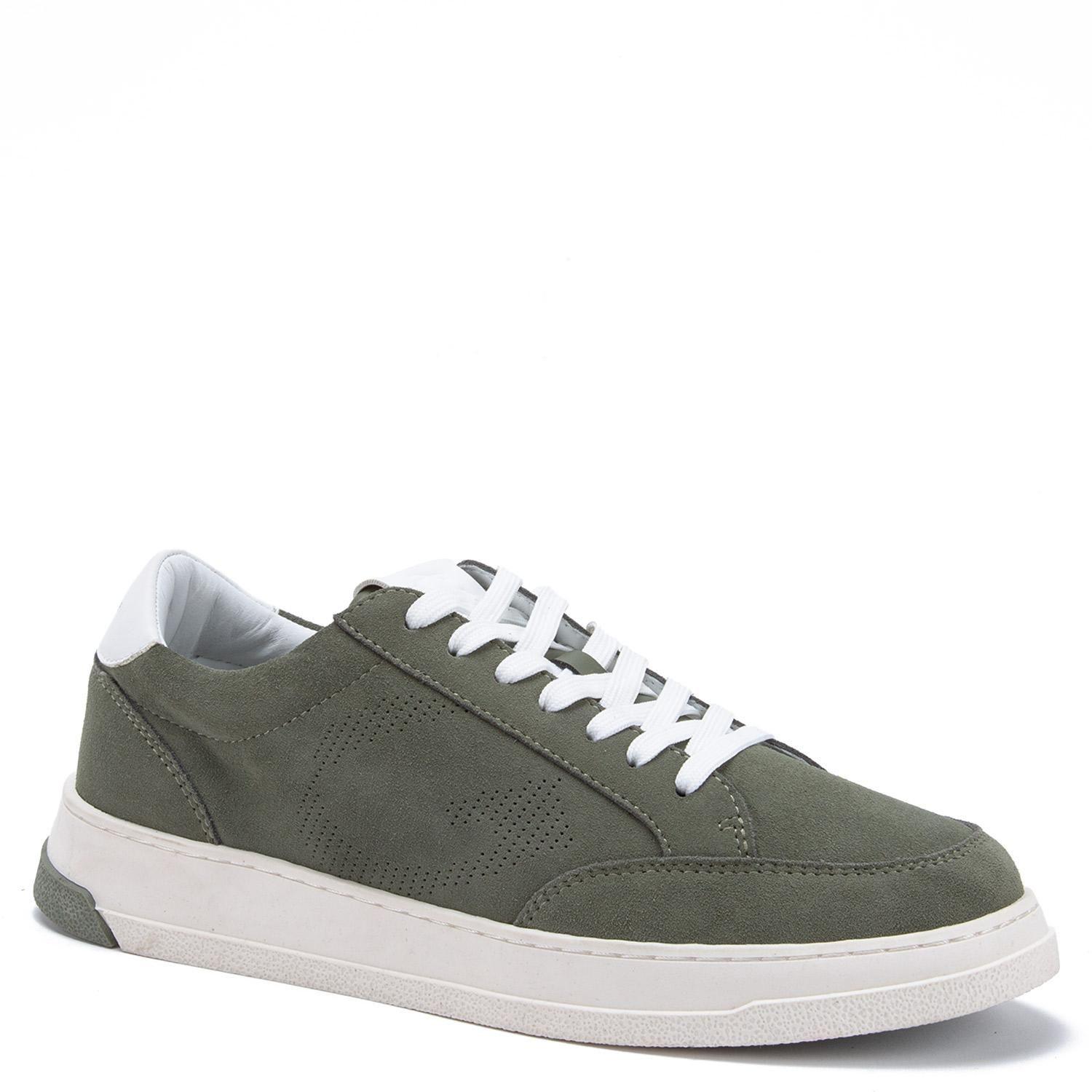 Zapatilla de cuero hombre Guante olivo Oslo-2