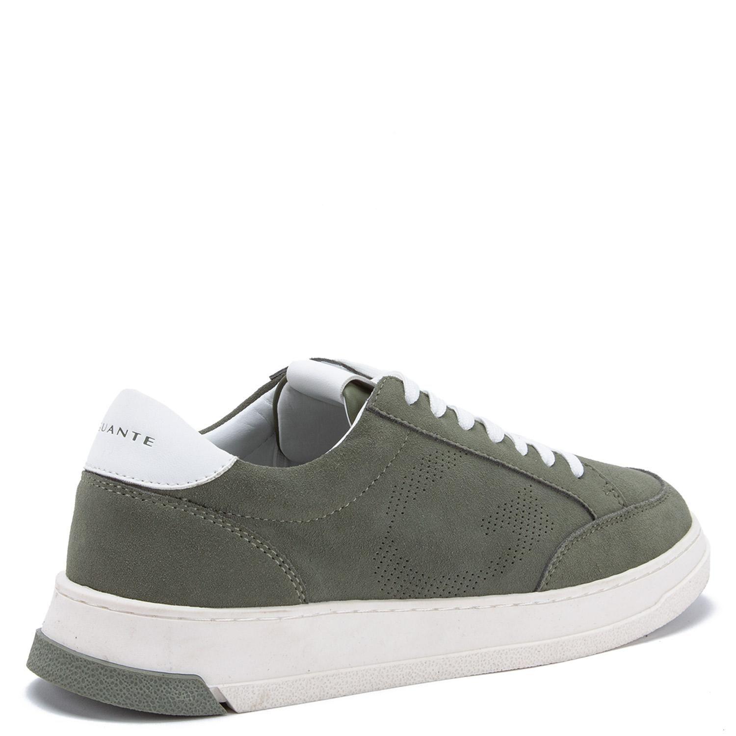 Zapatilla de cuero hombre Guante olivo Oslo-4