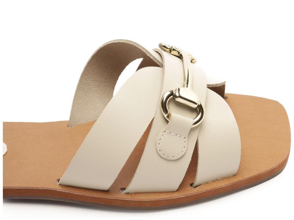 Sandalia de cuero mujer Anacapri blanco Lupe C3061200550002-4