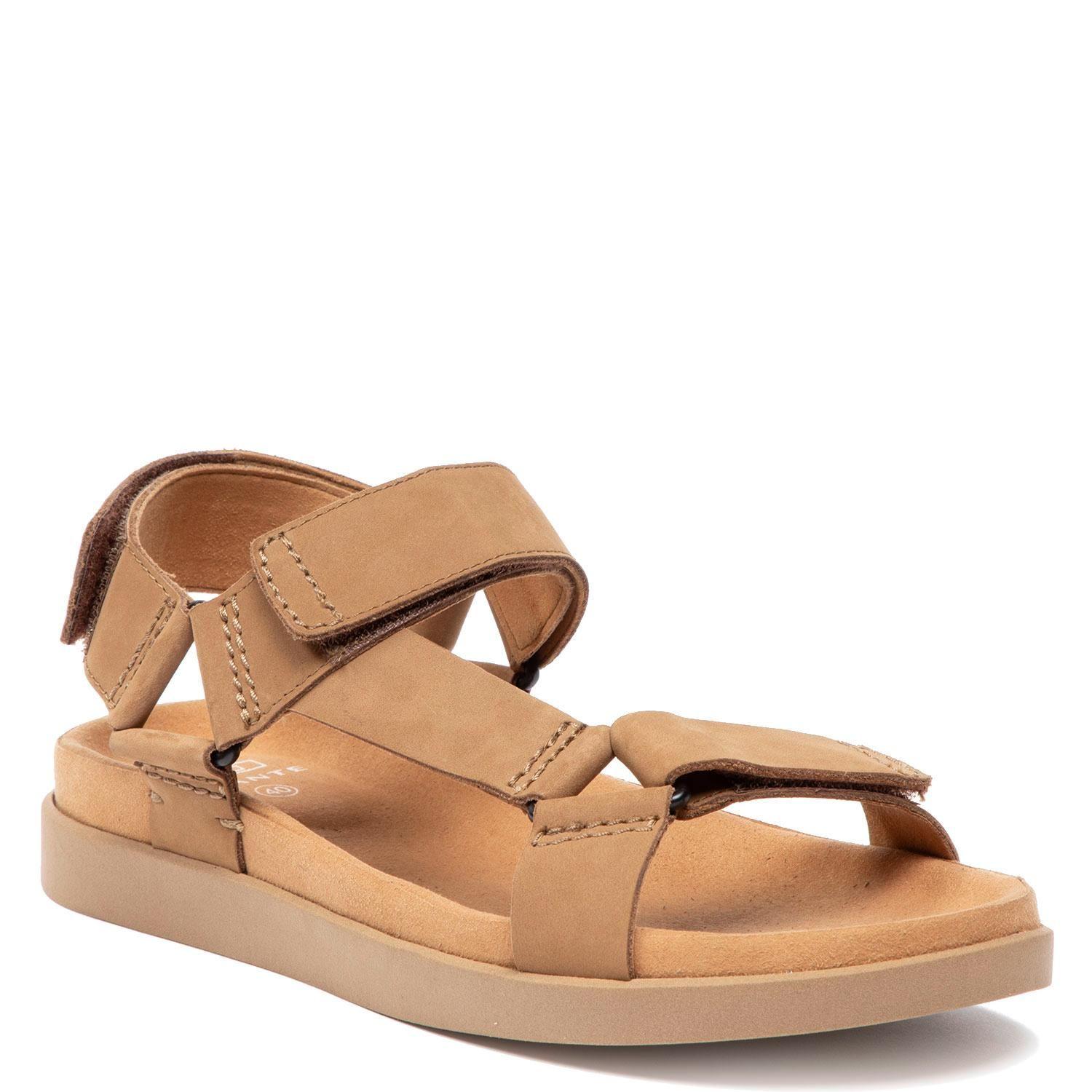 Sandalia de cuero hombre Guante Camel Berna-2