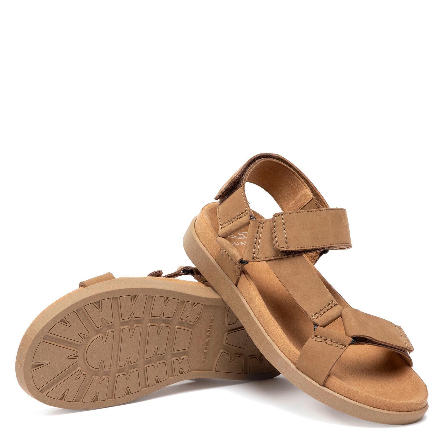 Sandalia de cuero hombre Guante Camel Berna-3
