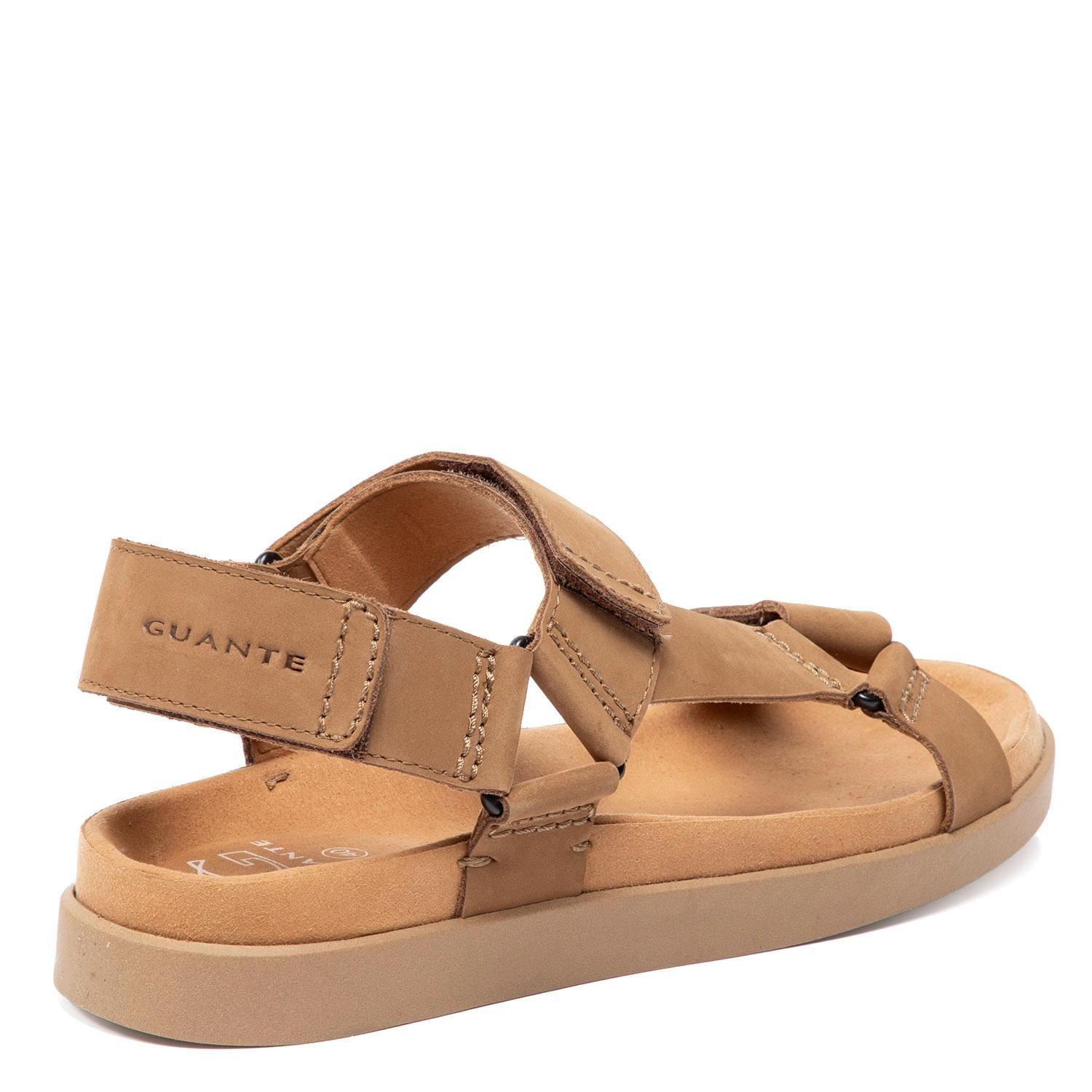 Sandalia de cuero hombre Guante Camel Berna-4