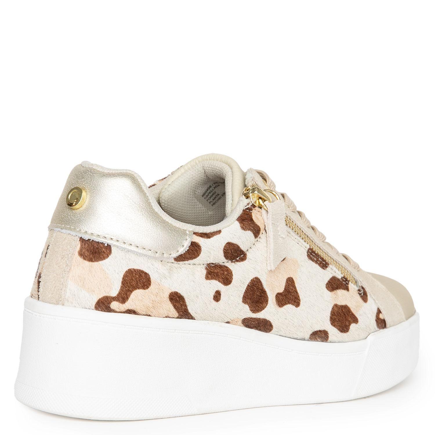 Zapatilla de cuero mujer Gacel leopardo Lacy-4