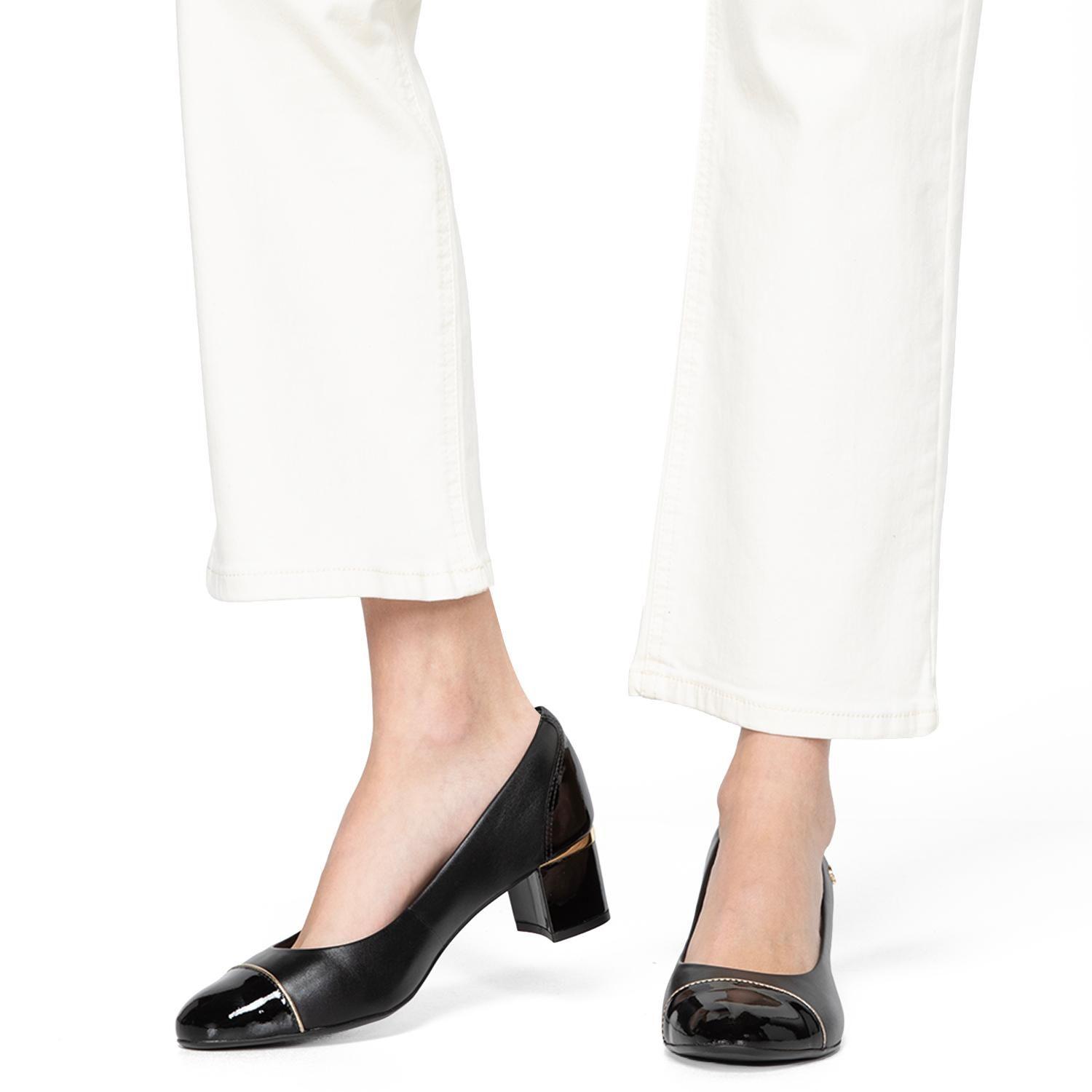 Zapato de cuero mujer Gacel negro Elisa-1