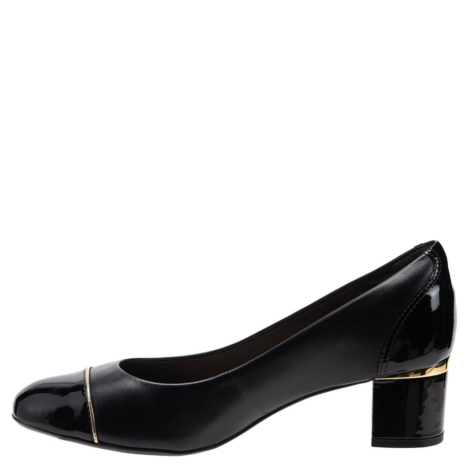 Zapato de cuero mujer Gacel negro Elisa-2