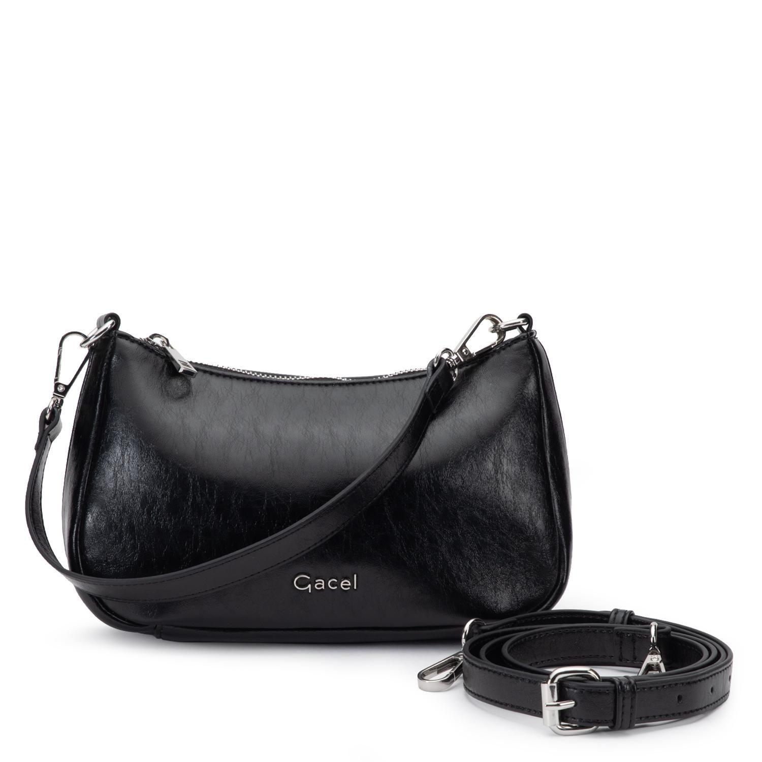 Cartera mujer Gacel negro bandolera pequeña-3