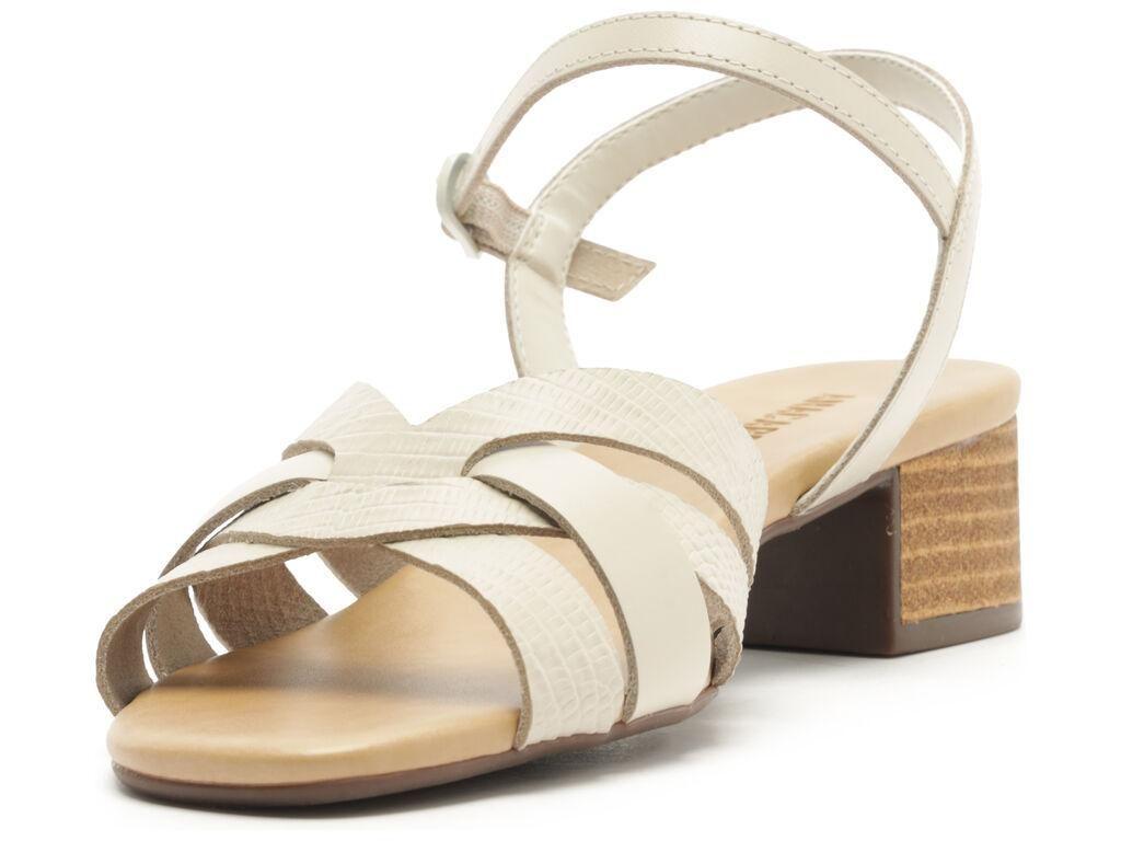 Sandalia de cuero mujer Anacapri blanco Luna C3048901210002-3