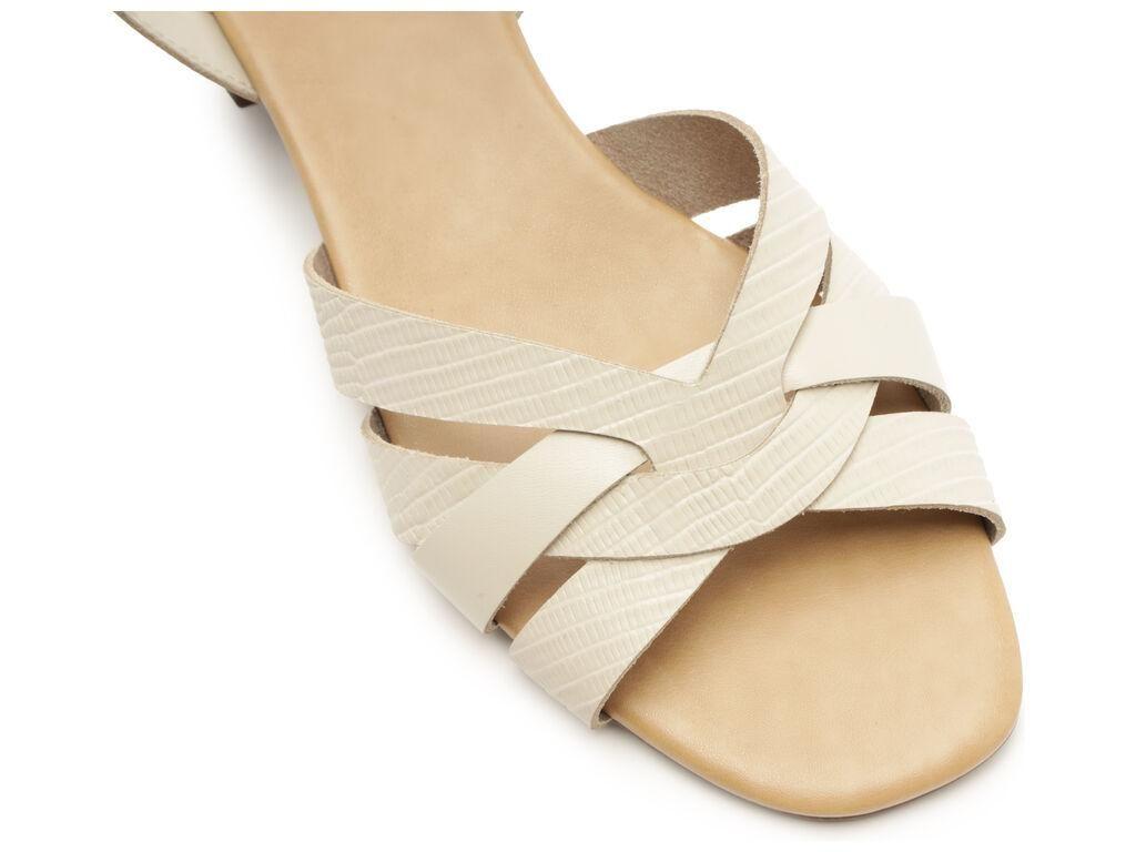 Sandalia de cuero mujer Anacapri blanco Luna C3048901210002-4