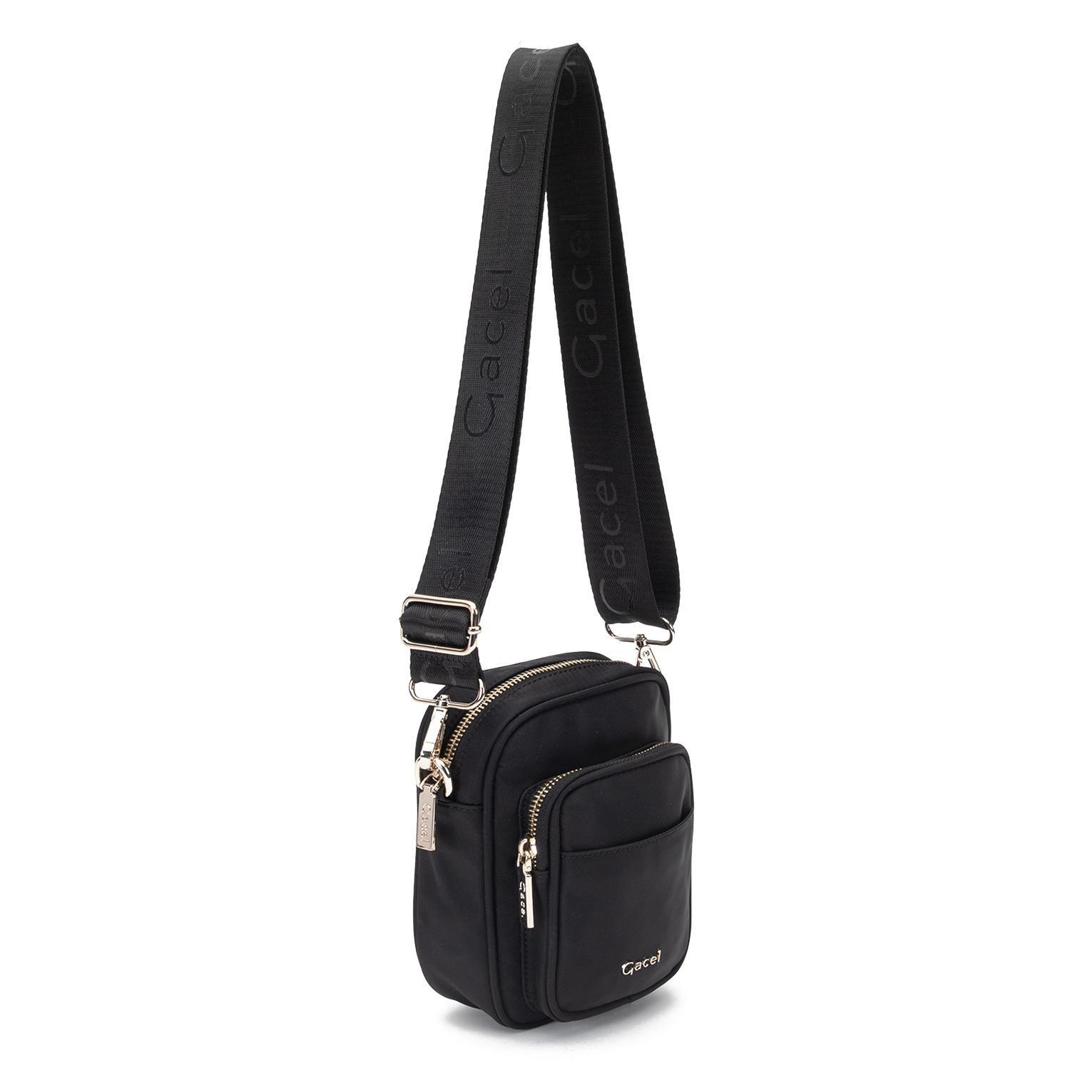 Cartera mujer Gacel negro bandolera pequeña-2