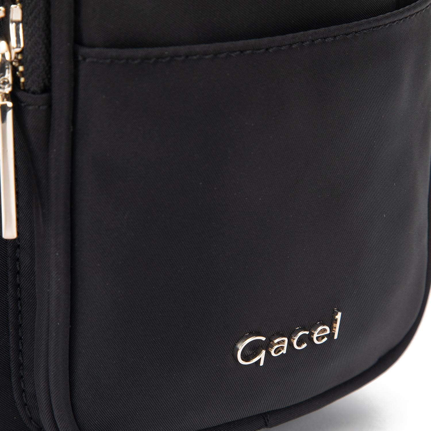 Cartera mujer Gacel negro bandolera pequeña-6