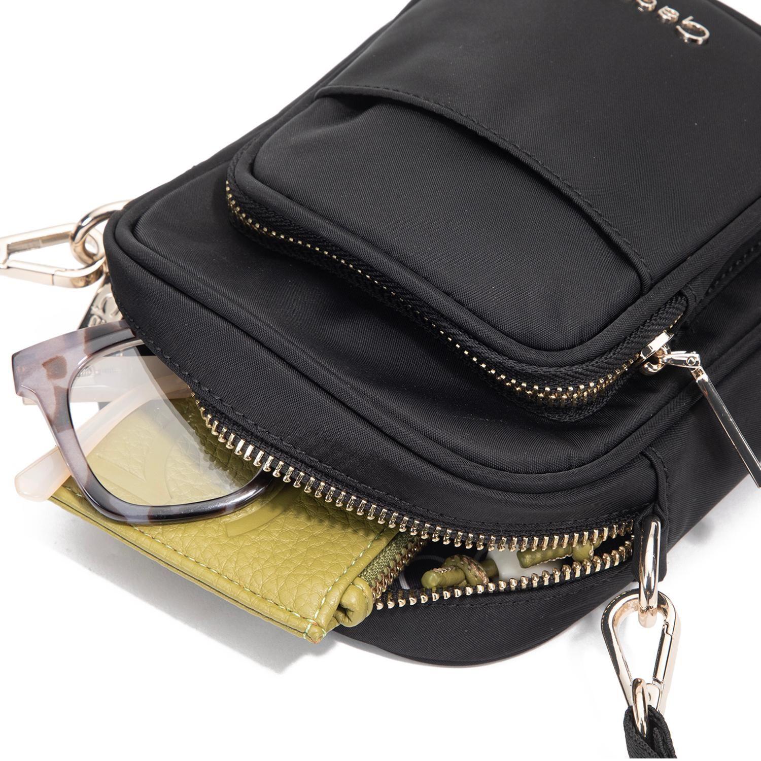 Cartera mujer Gacel negro bandolera pequeña-7