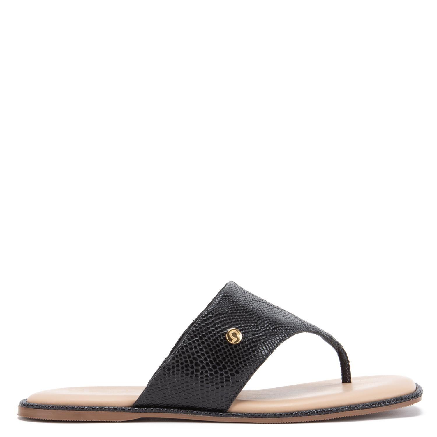 Sandalia de cuero mujer Gacel Negro Odeth-0