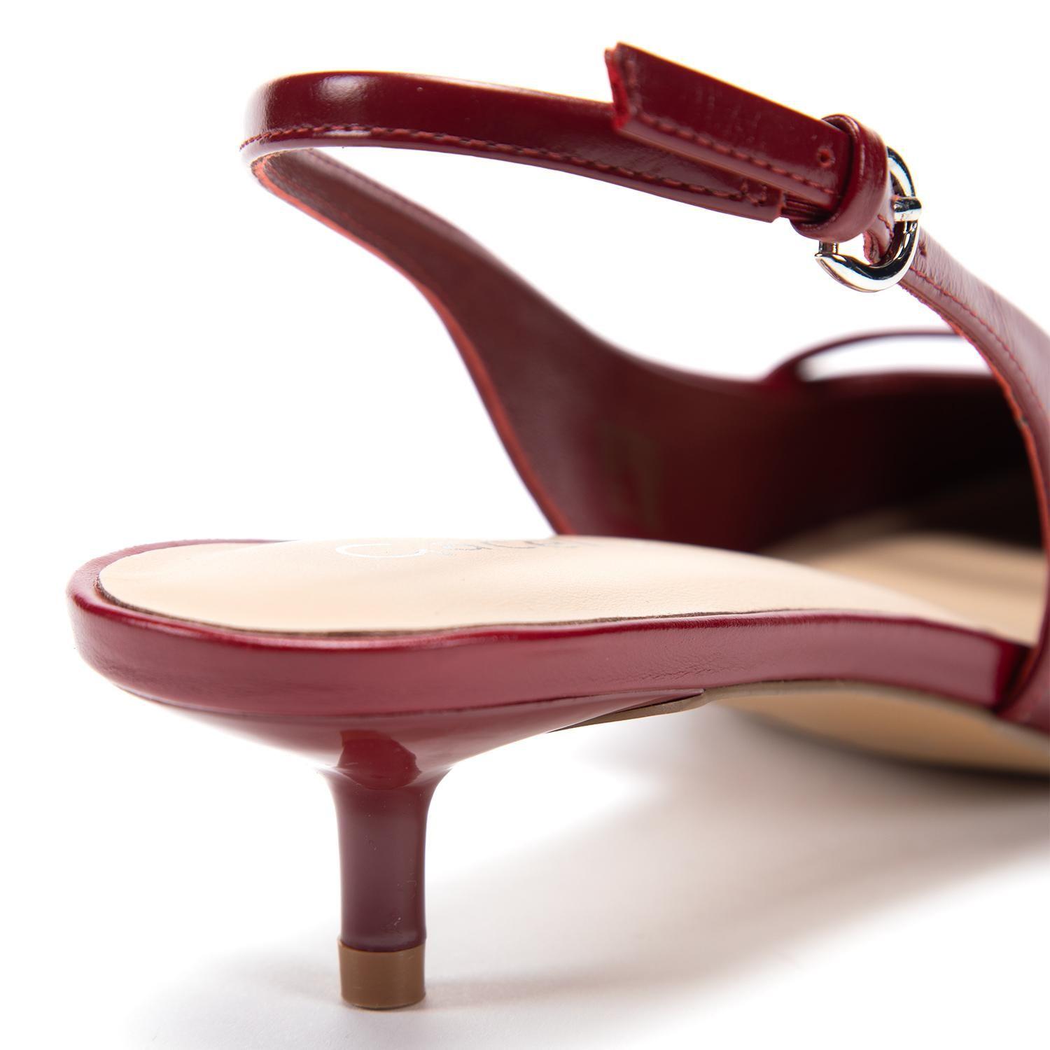 Zapato de cuero mujer Gacel guinda Tini-5