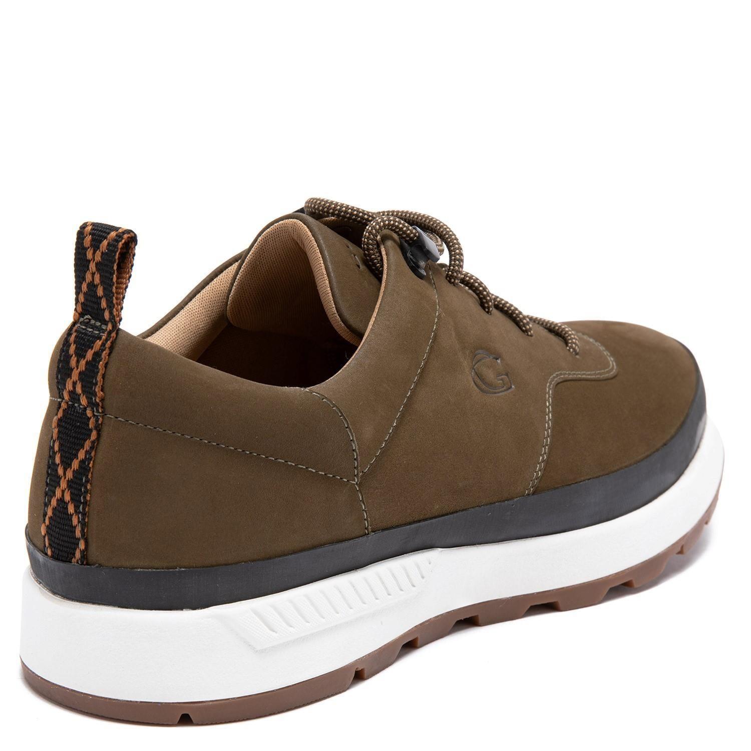 Zapatilla de cuero hombre Guante Olivo Maine 0035333-4