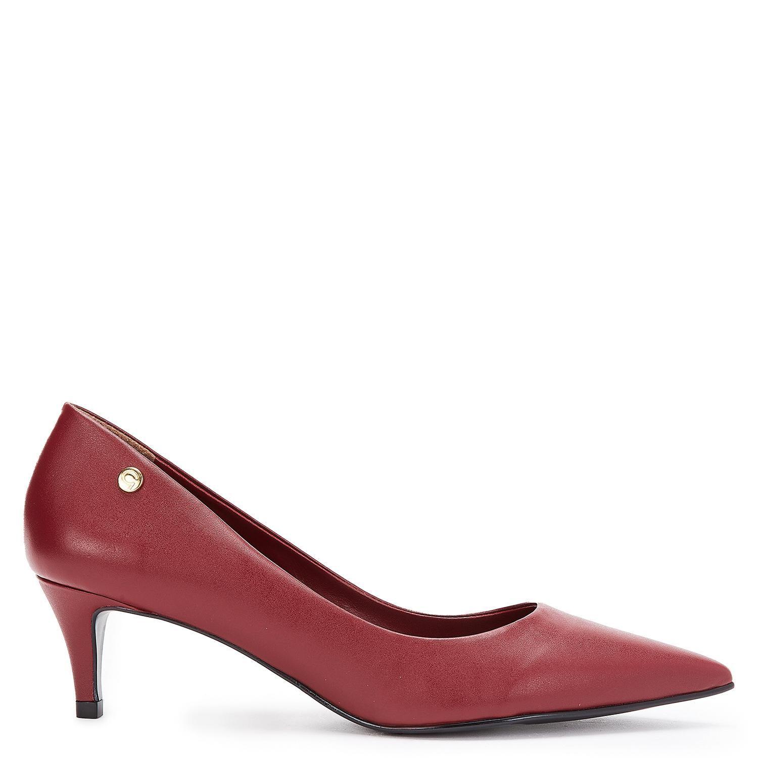 Zapato de cuero mujer Gacel burdeo Dan 0660104-0