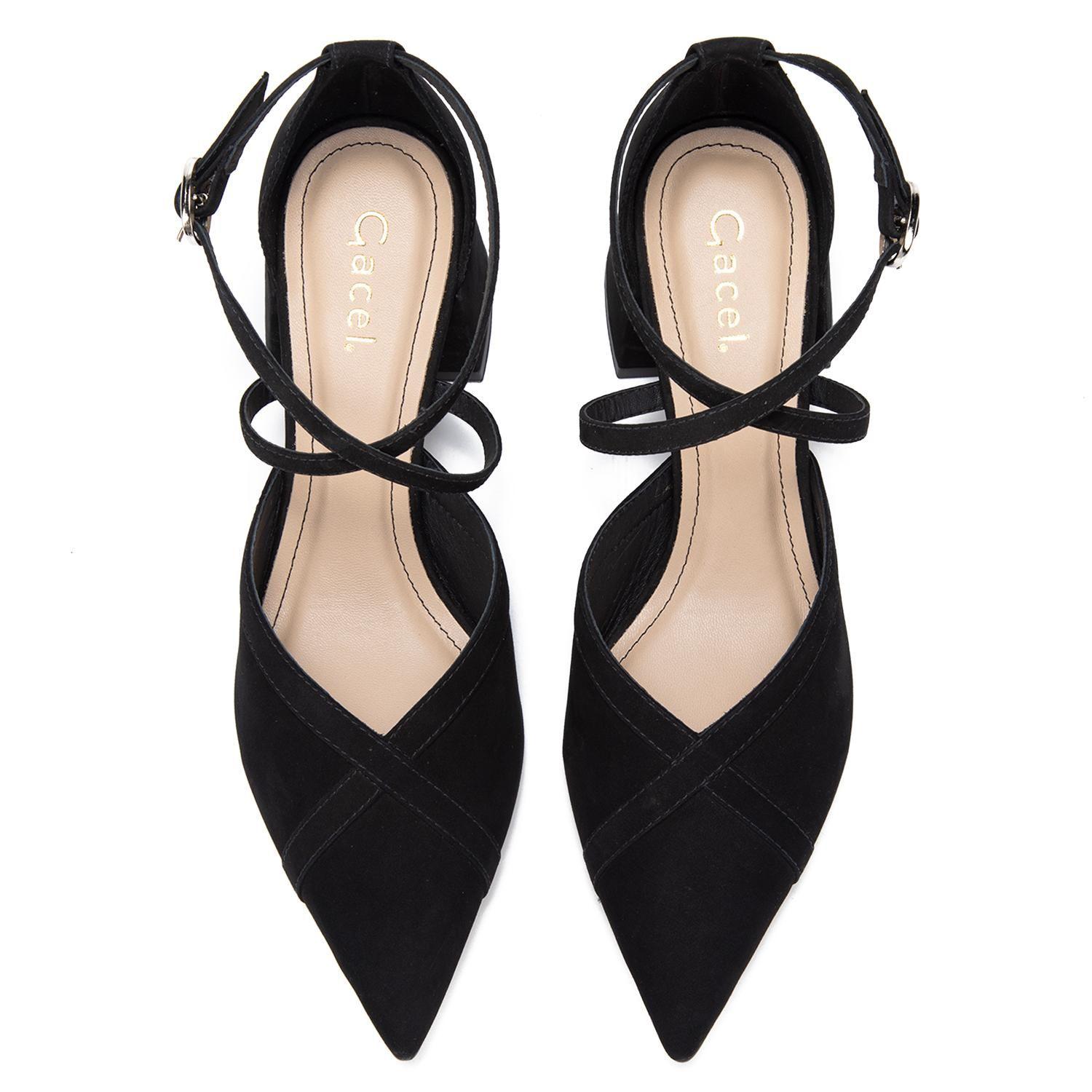 Zapato de cuero mujer Gacel negro Danna 0661520-3