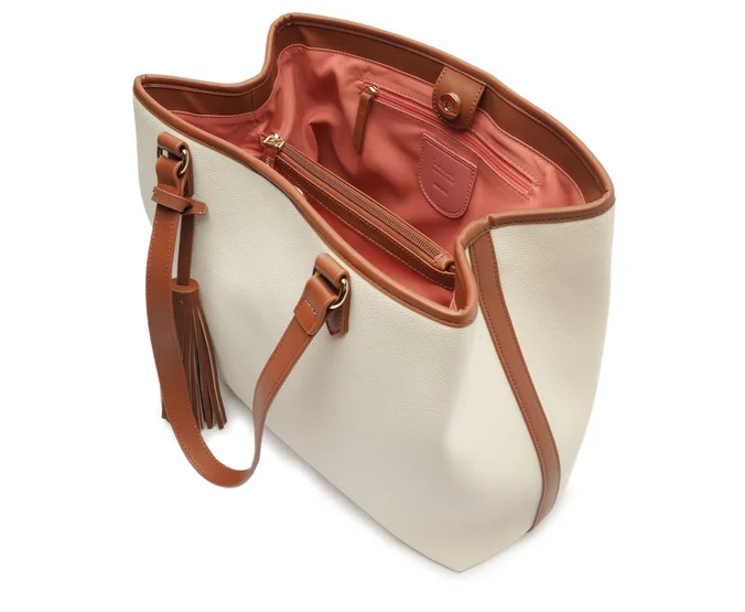 Cartera mujer Anacapri blanco Shopping-3