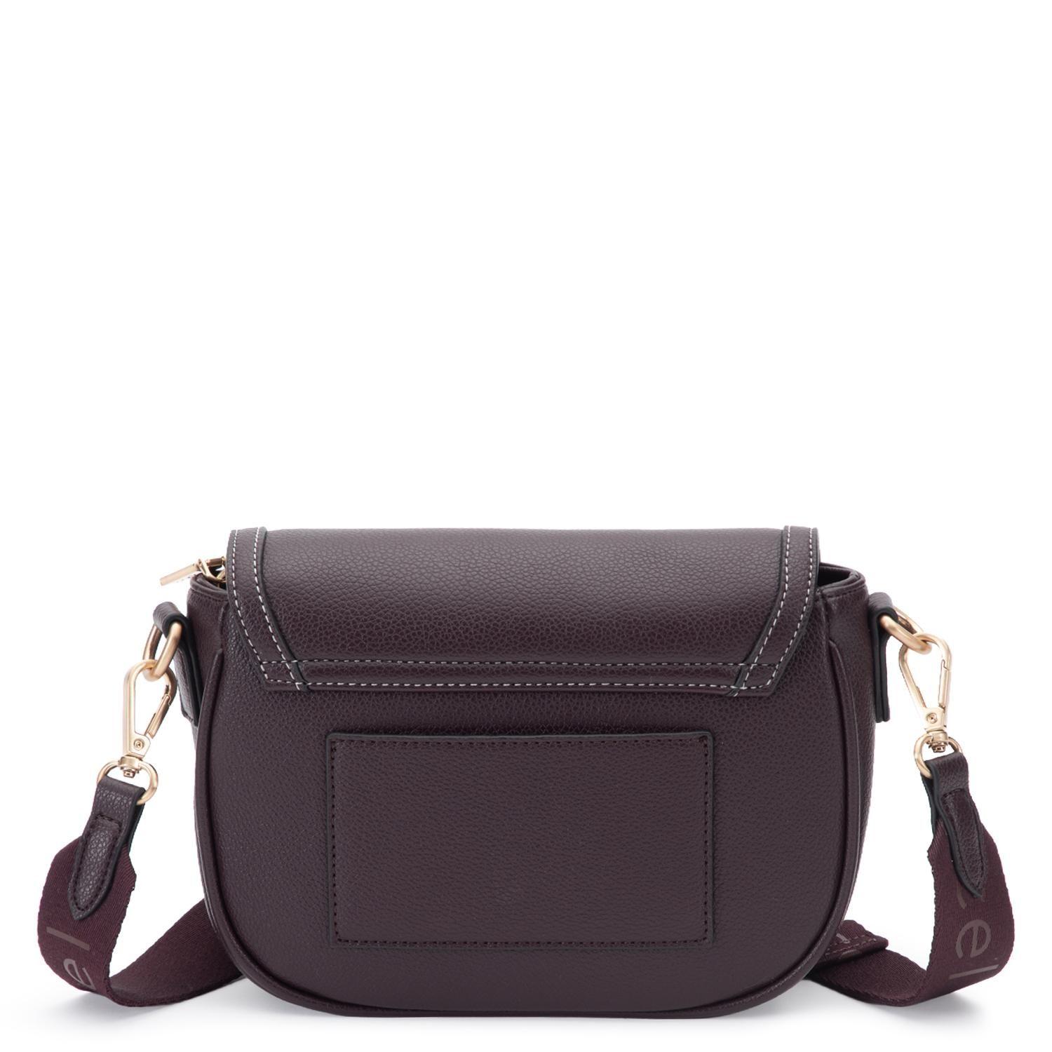 Cartera mujer Gacel chocolate retro con tapa-3