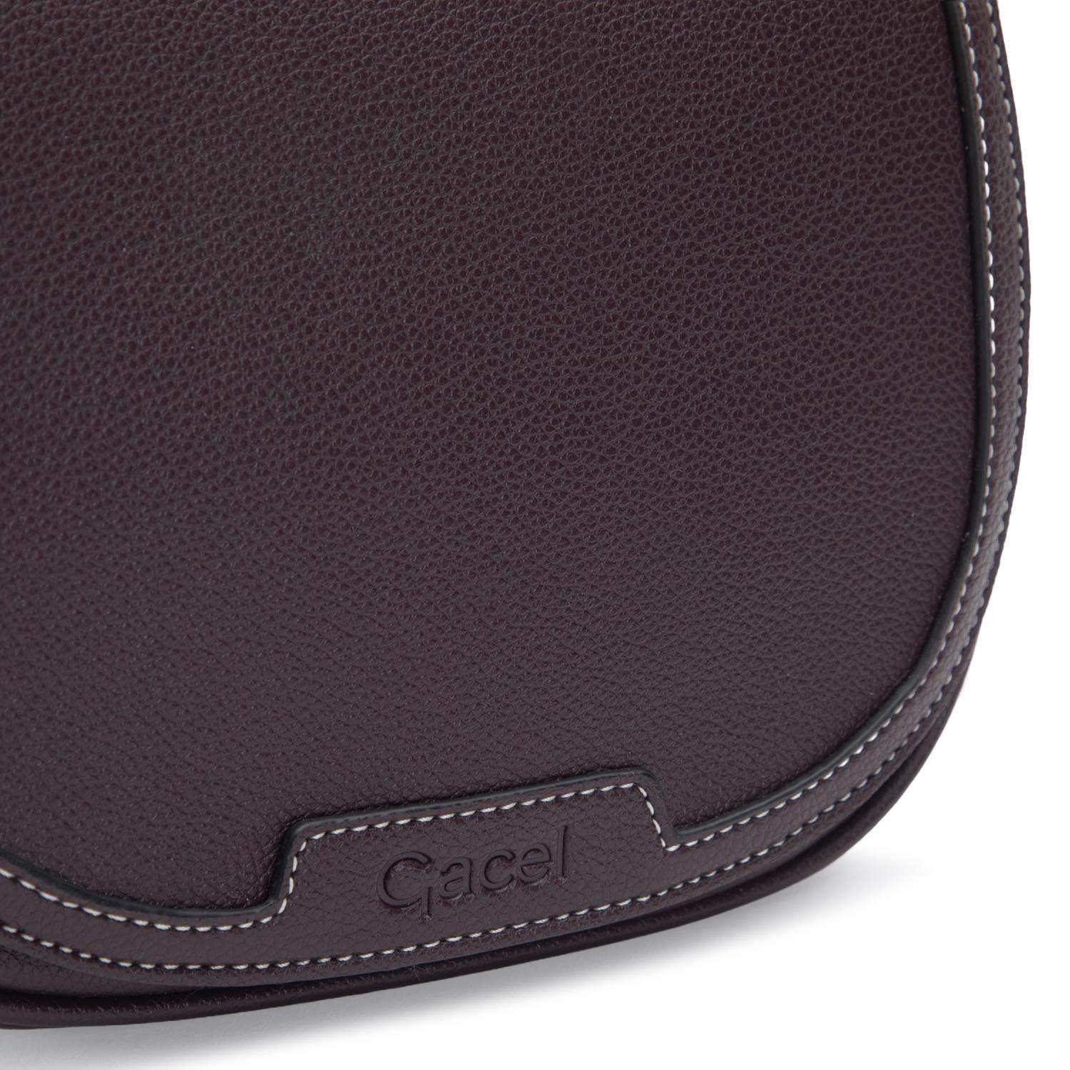 Cartera mujer Gacel chocolate retro con tapa-7