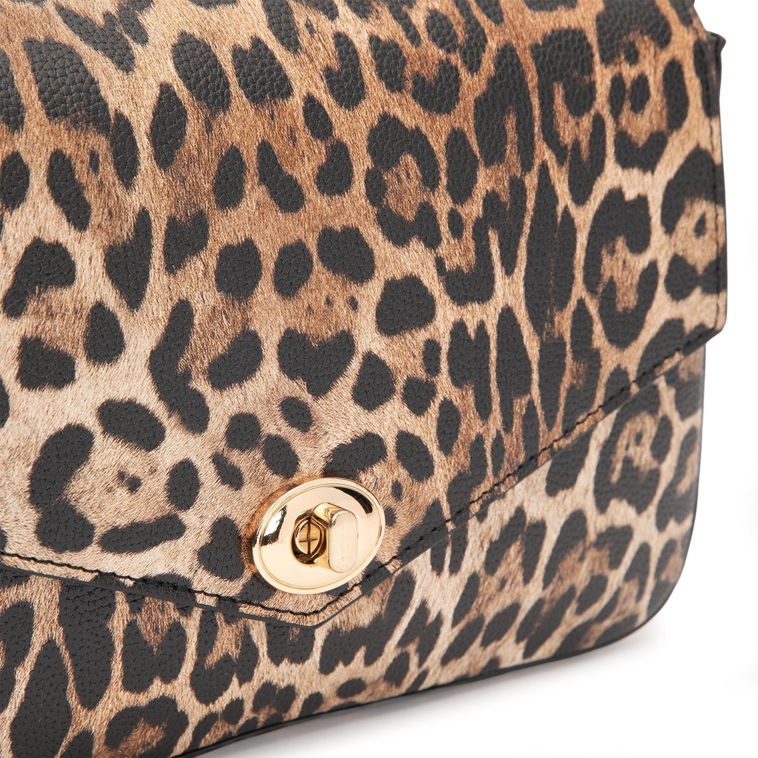 Cartera mujer Gacel leopardo retro con tapa-6