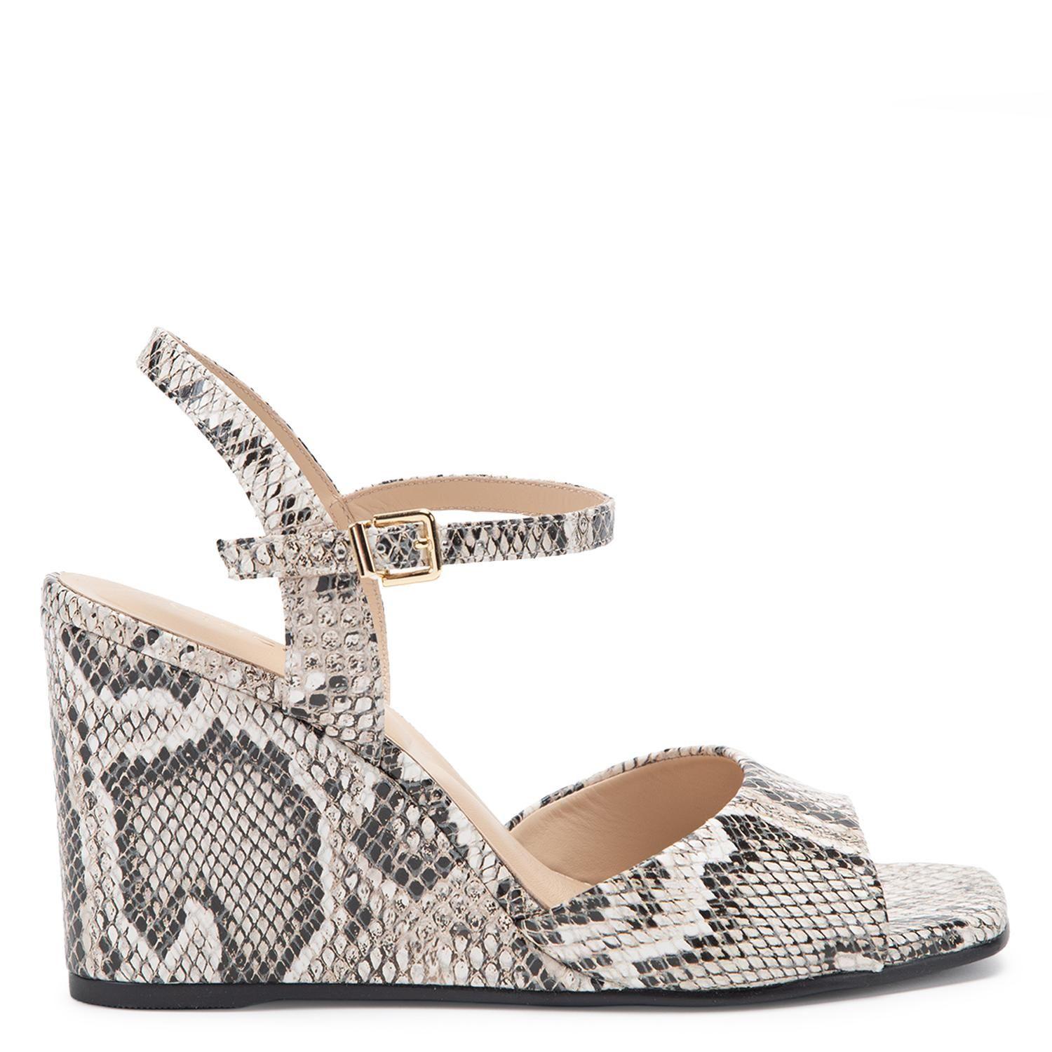 Sandalia de cuero mujer Gacel animal print Liza-0