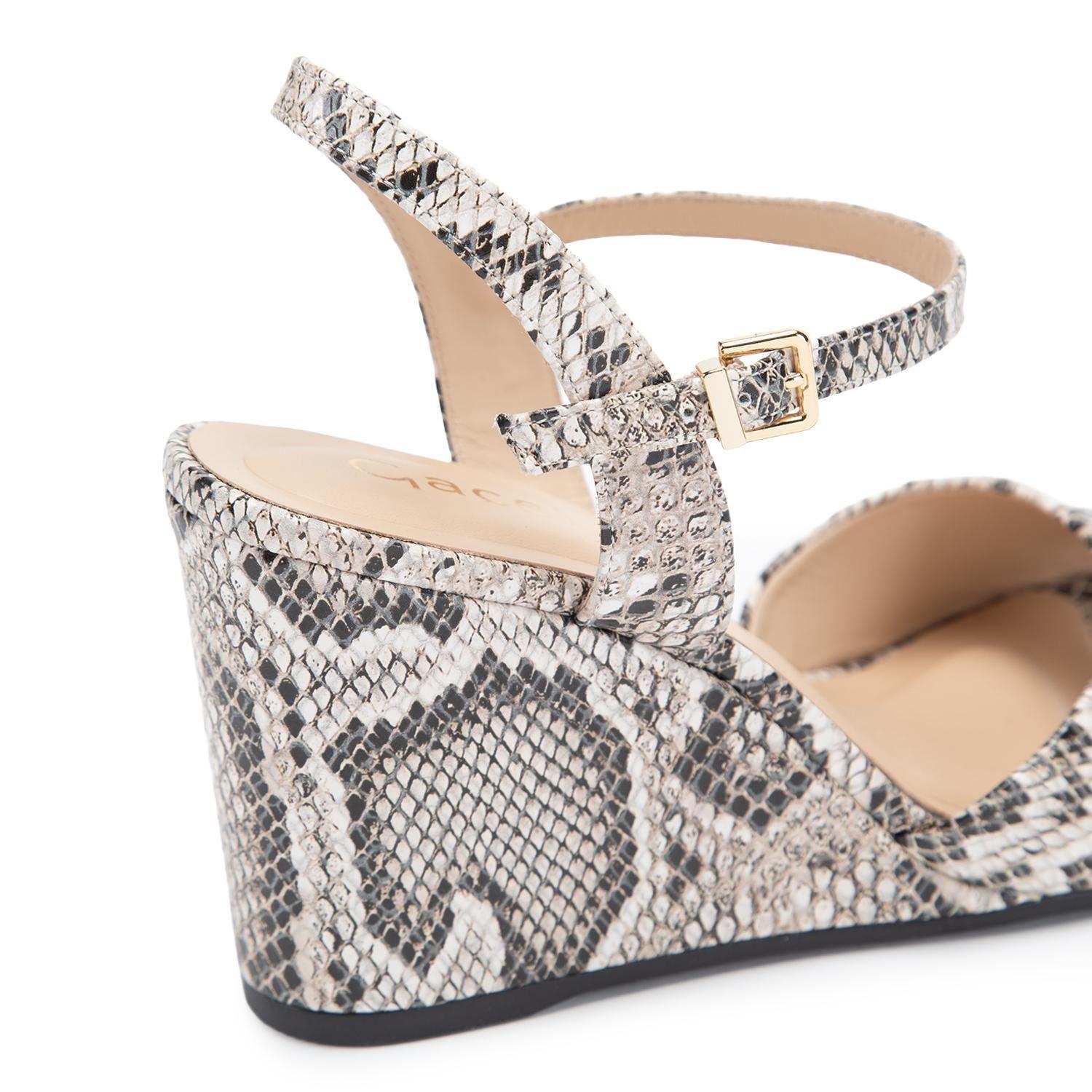 Sandalia de cuero mujer Gacel animal print Liza-6