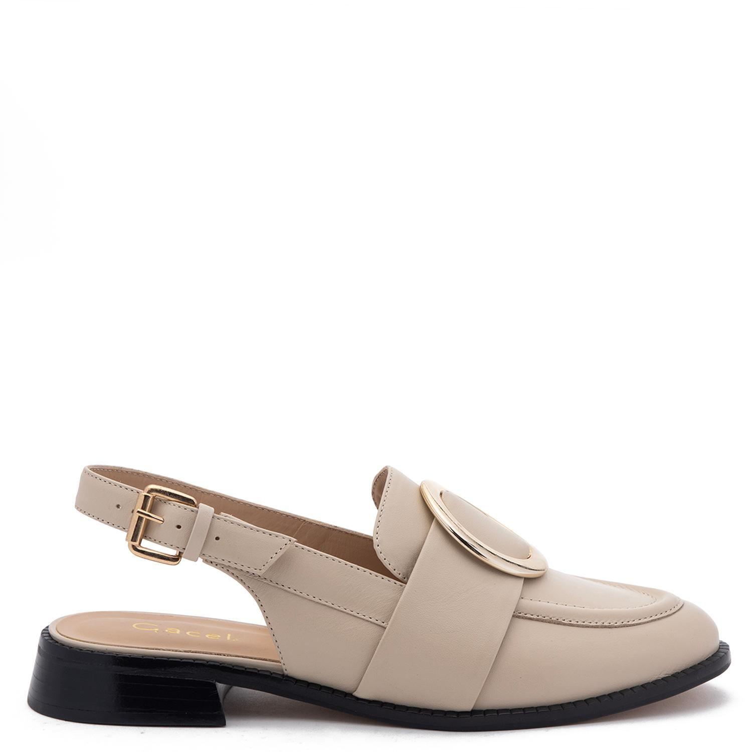 Zapato de cuero mujer Gacel crudo Sefi-0