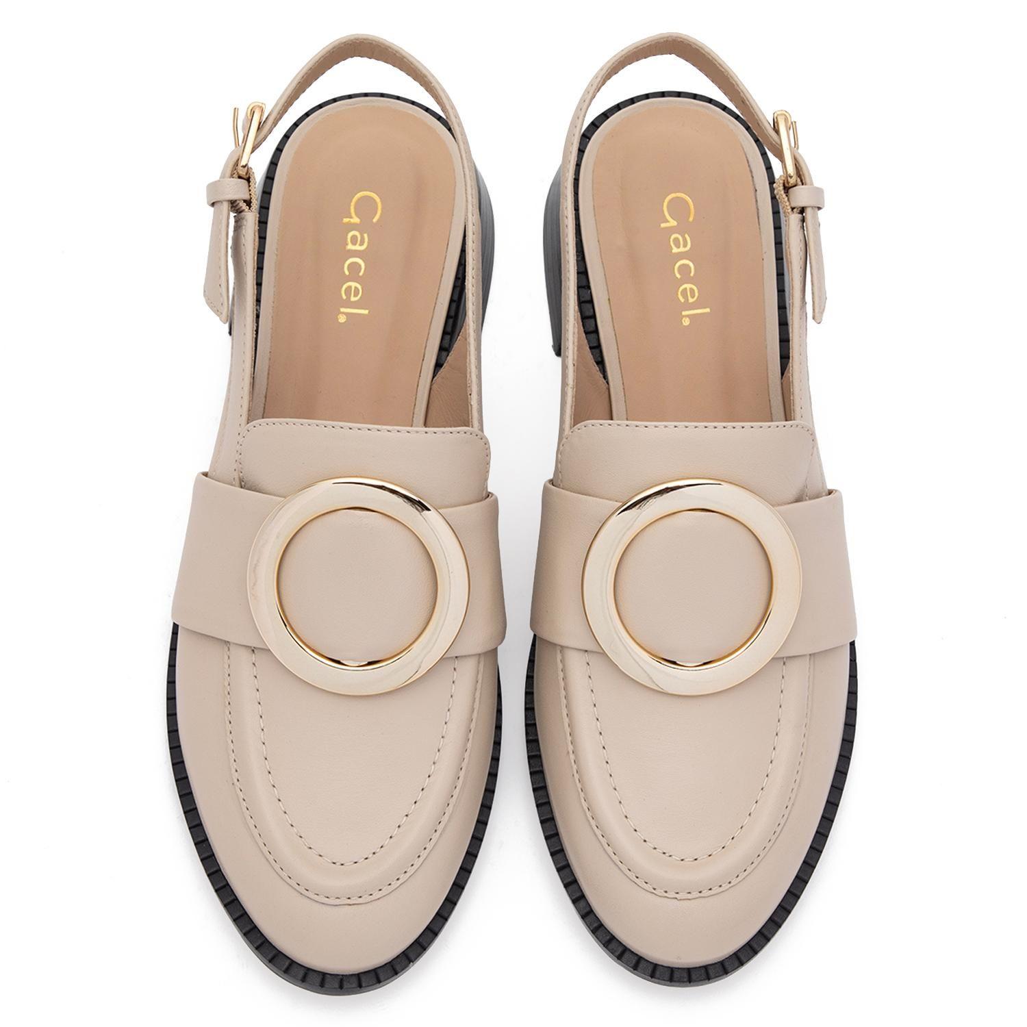 Zapato de cuero mujer Gacel crudo Sefi-3