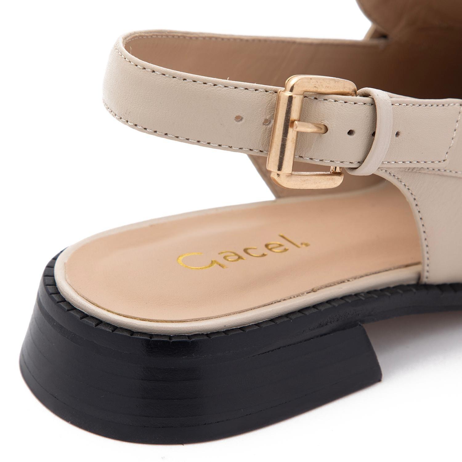 Zapato de cuero mujer Gacel crudo Sefi-6