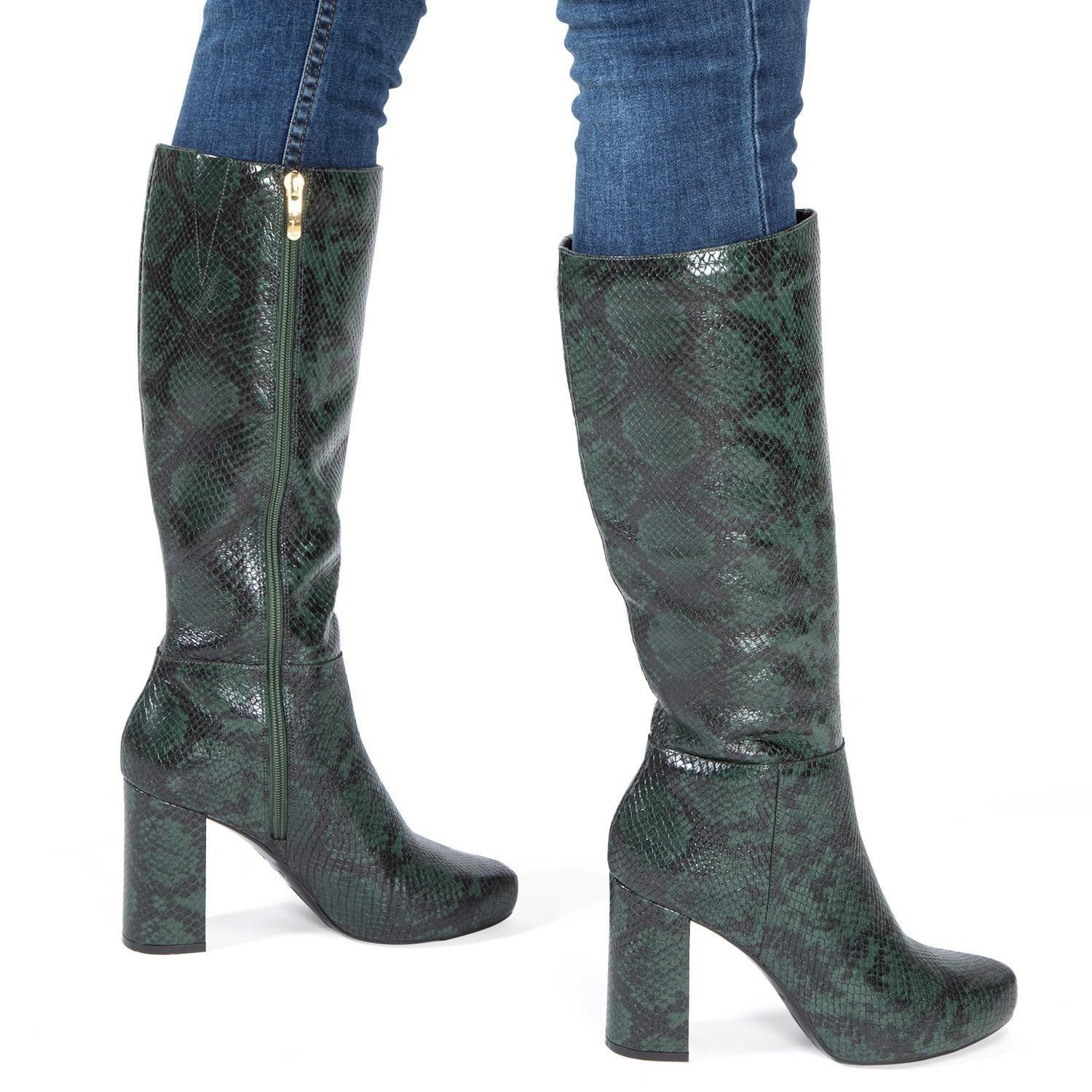 Bota de cuero mujer Gacel Verde Pino Ambra 0659130-1