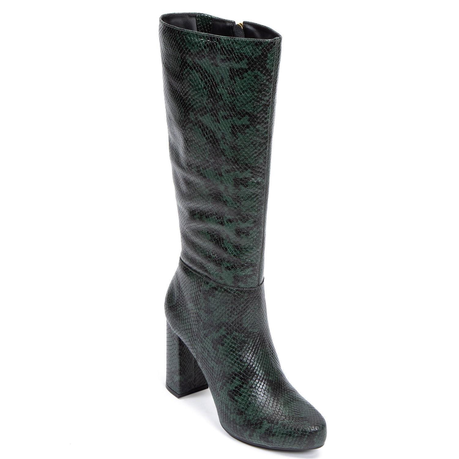 Bota de cuero mujer Gacel Verde Pino Ambra 0659130-2
