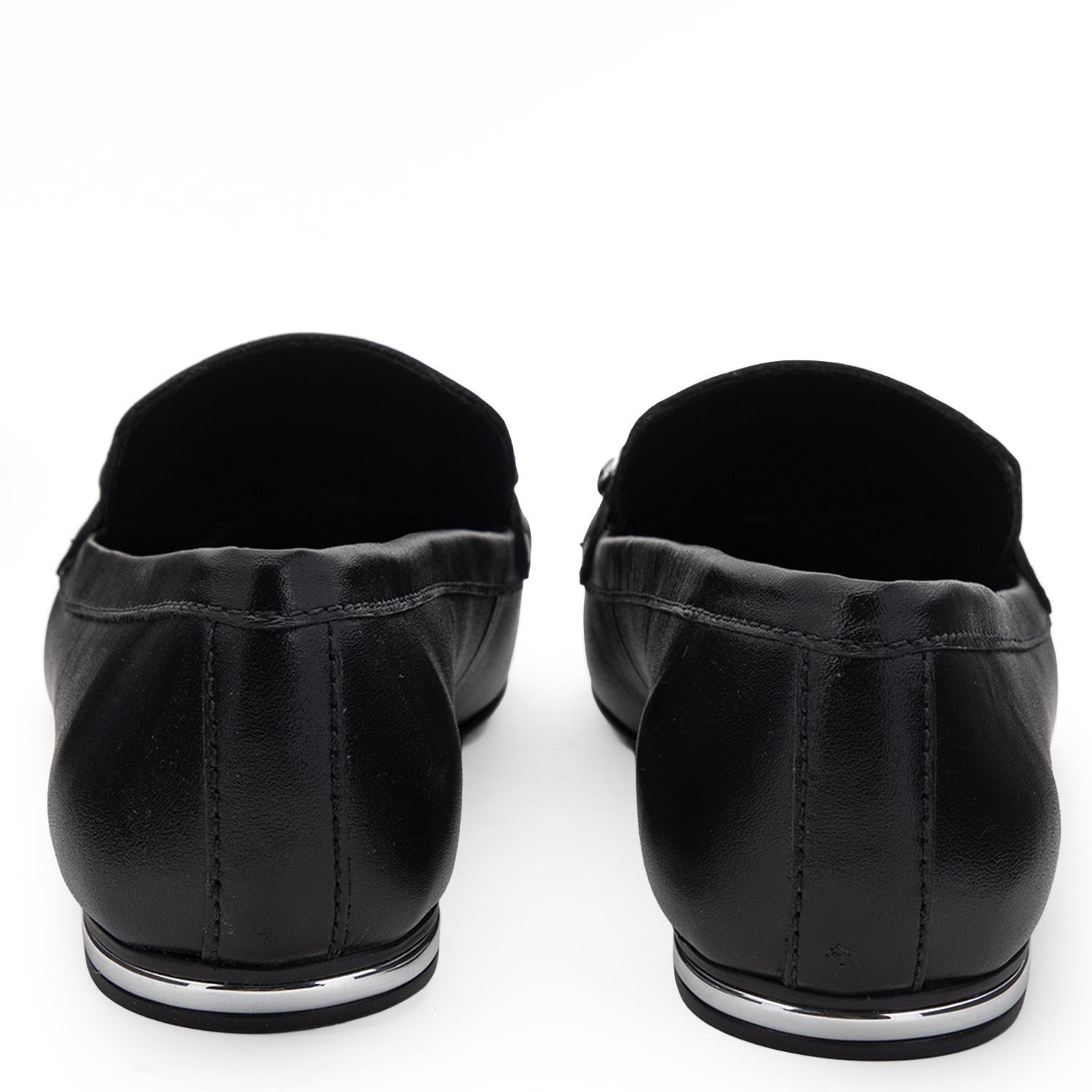 Mocasin de cuero mujer Gacel negro Fiore 0661210-4