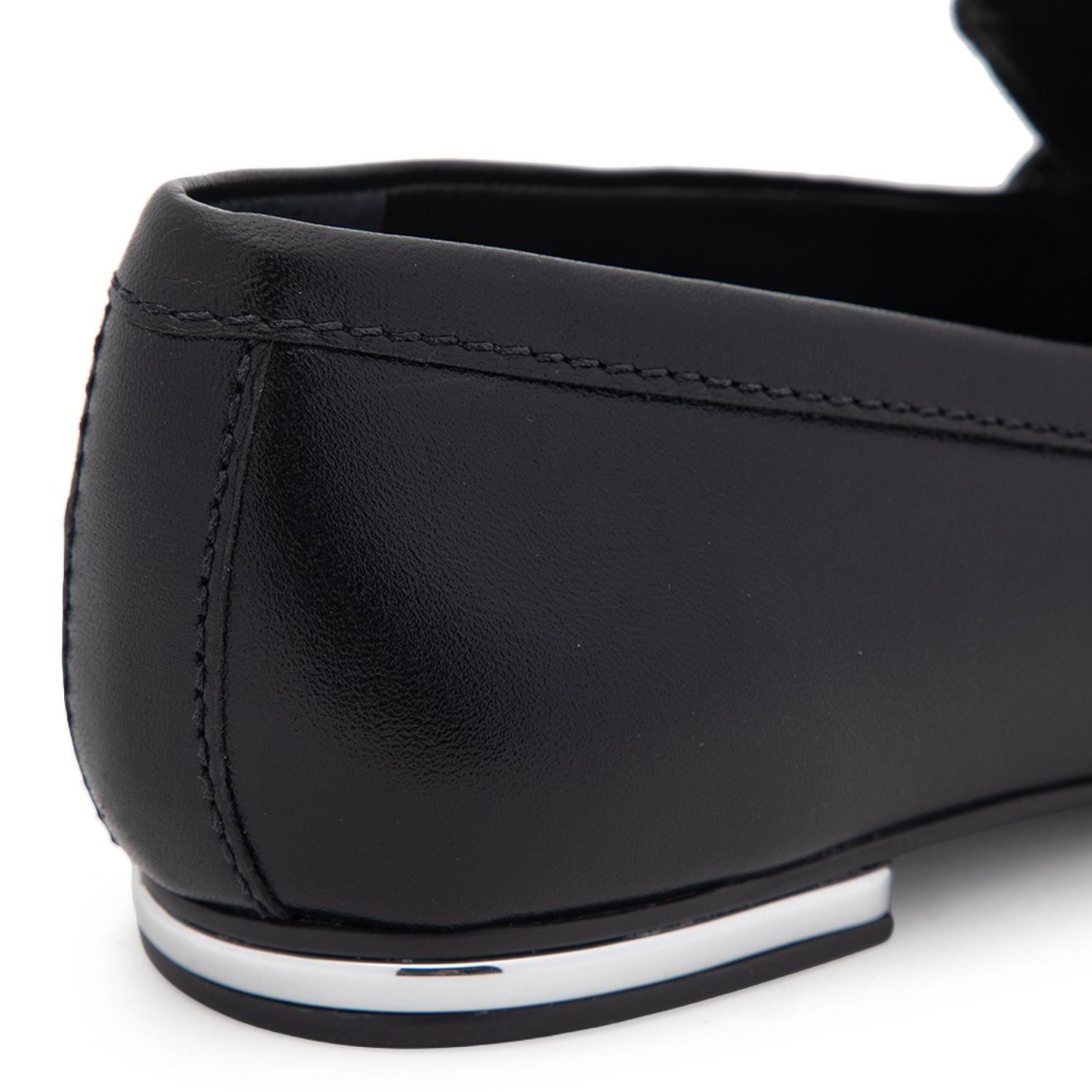 Mocasin de cuero mujer Gacel negro Fiore 0661210-6