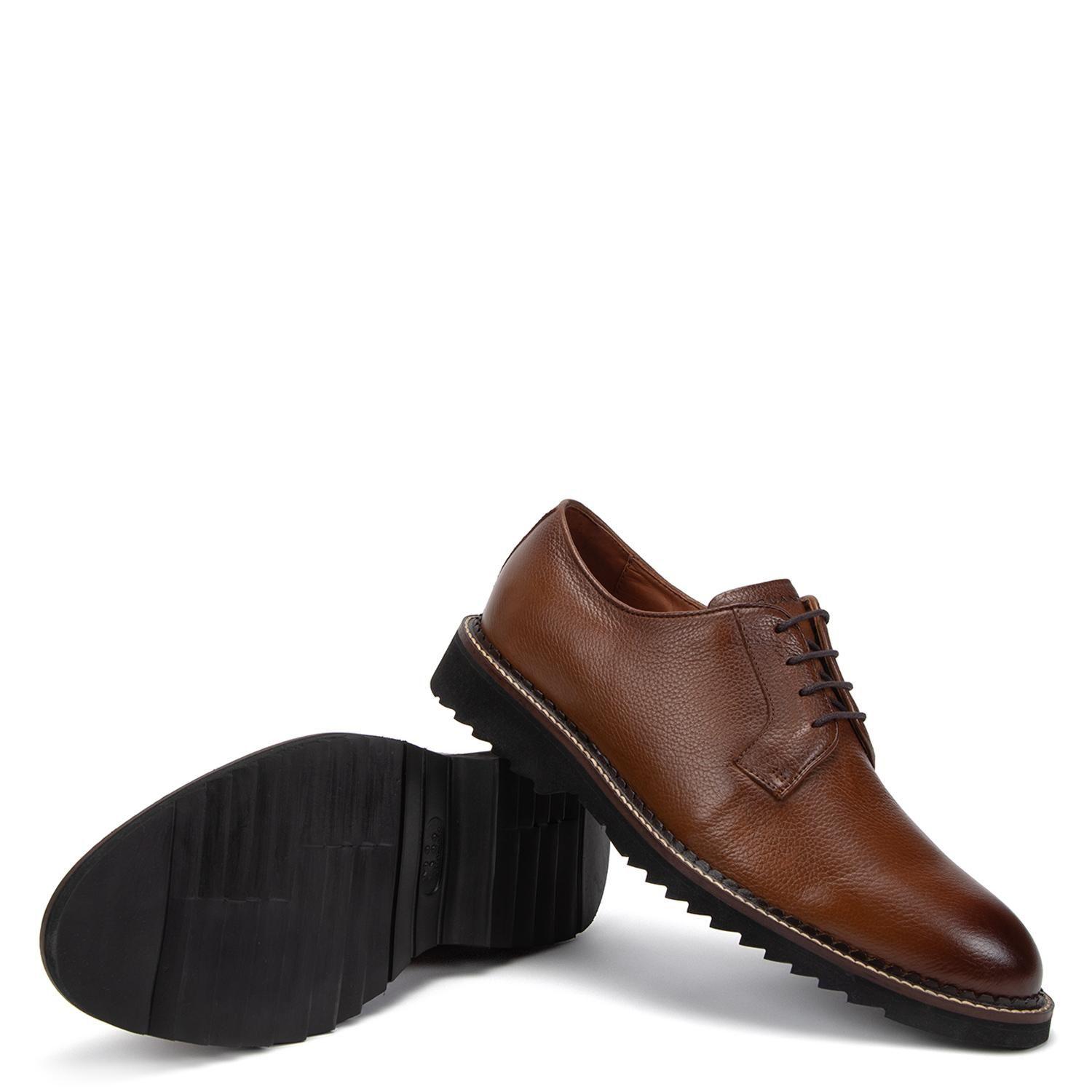 Zapato de cuero hombre Guante camel New Castle 0036408-3