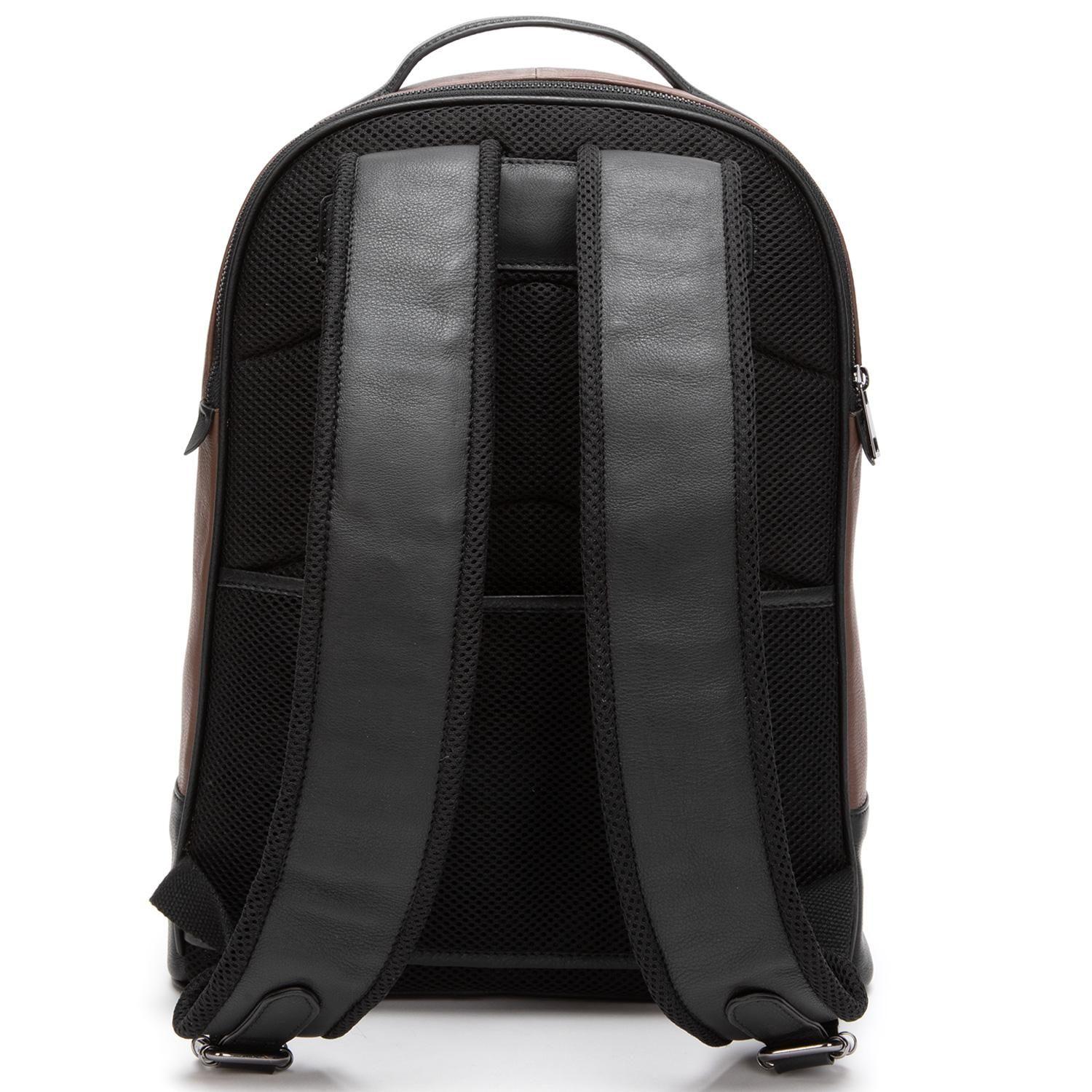 Mochila de cuero hombre Guante chocolate-2