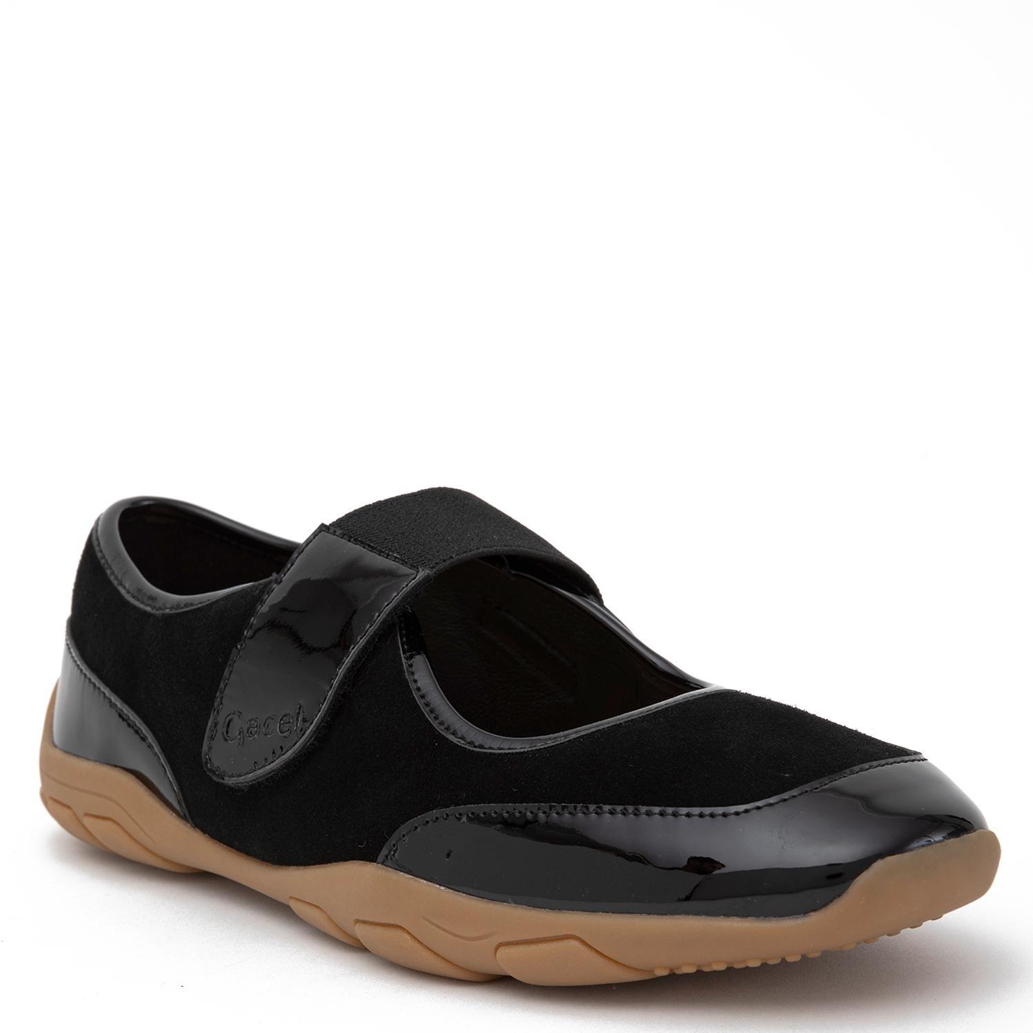 Zapatilla de cuero mujer Gacel negro Harper-2