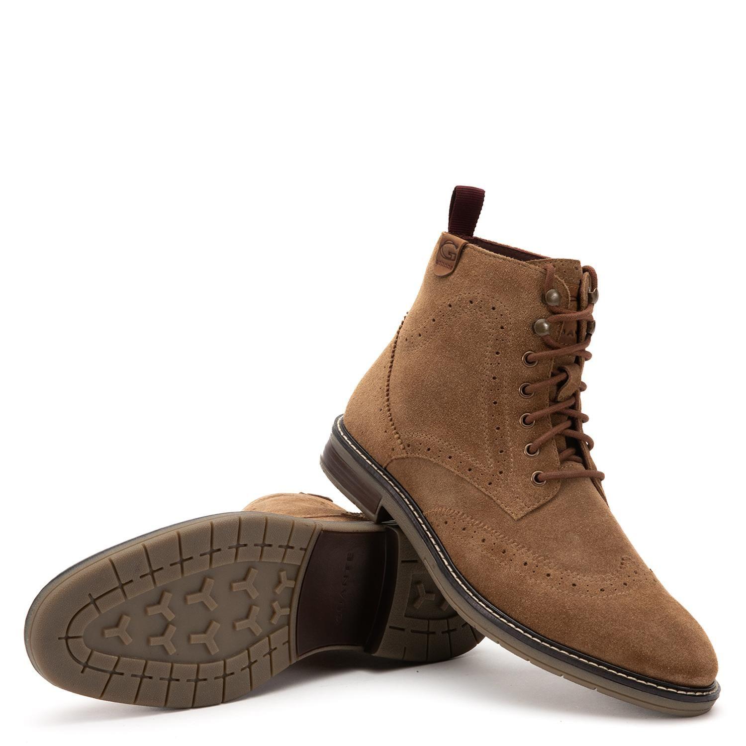 Botin de cuero hombre Guante taupe Casper-3