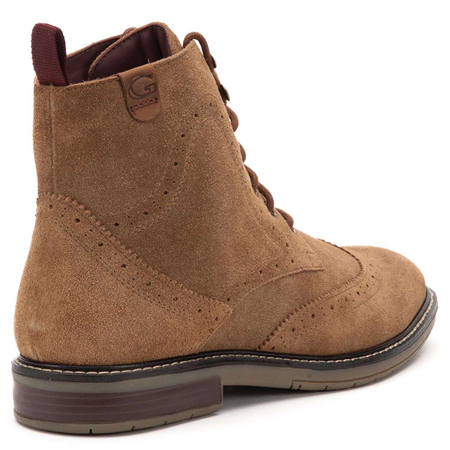 Botin de cuero hombre Guante taupe Casper-4