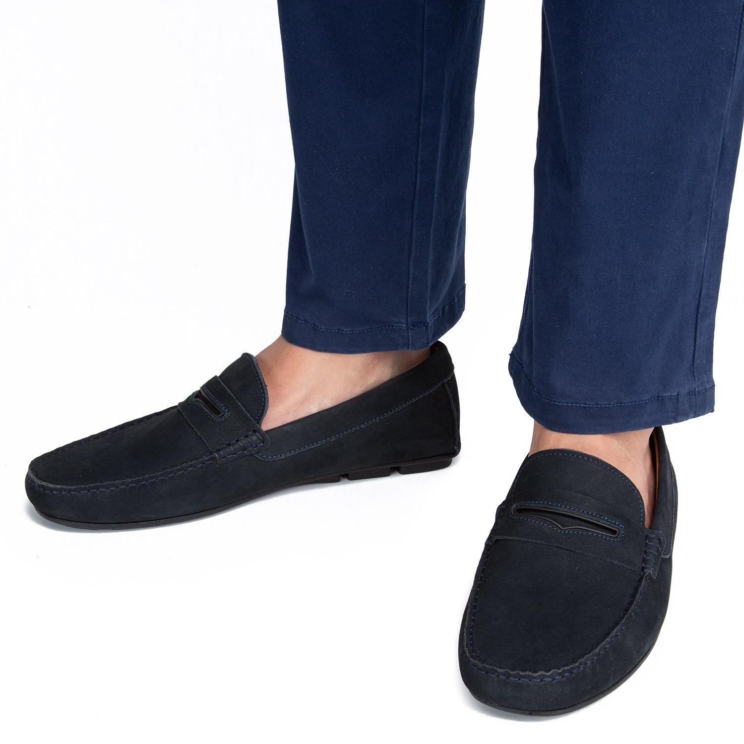 Mocasin de cuero hombre Guante Marino Ancona 0035838-1