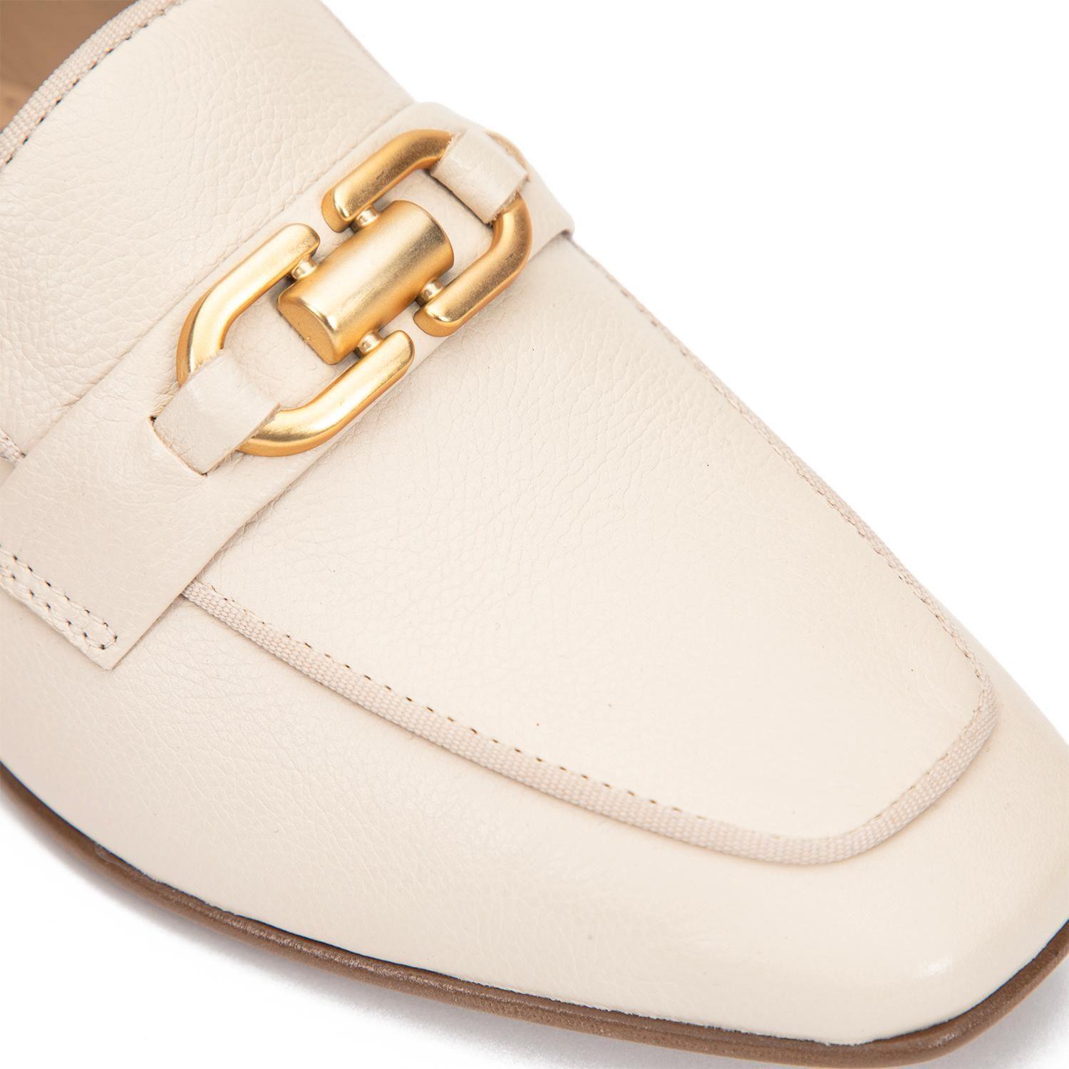 Mocasin de cuero mujer Gacel crudo Cruxi-5