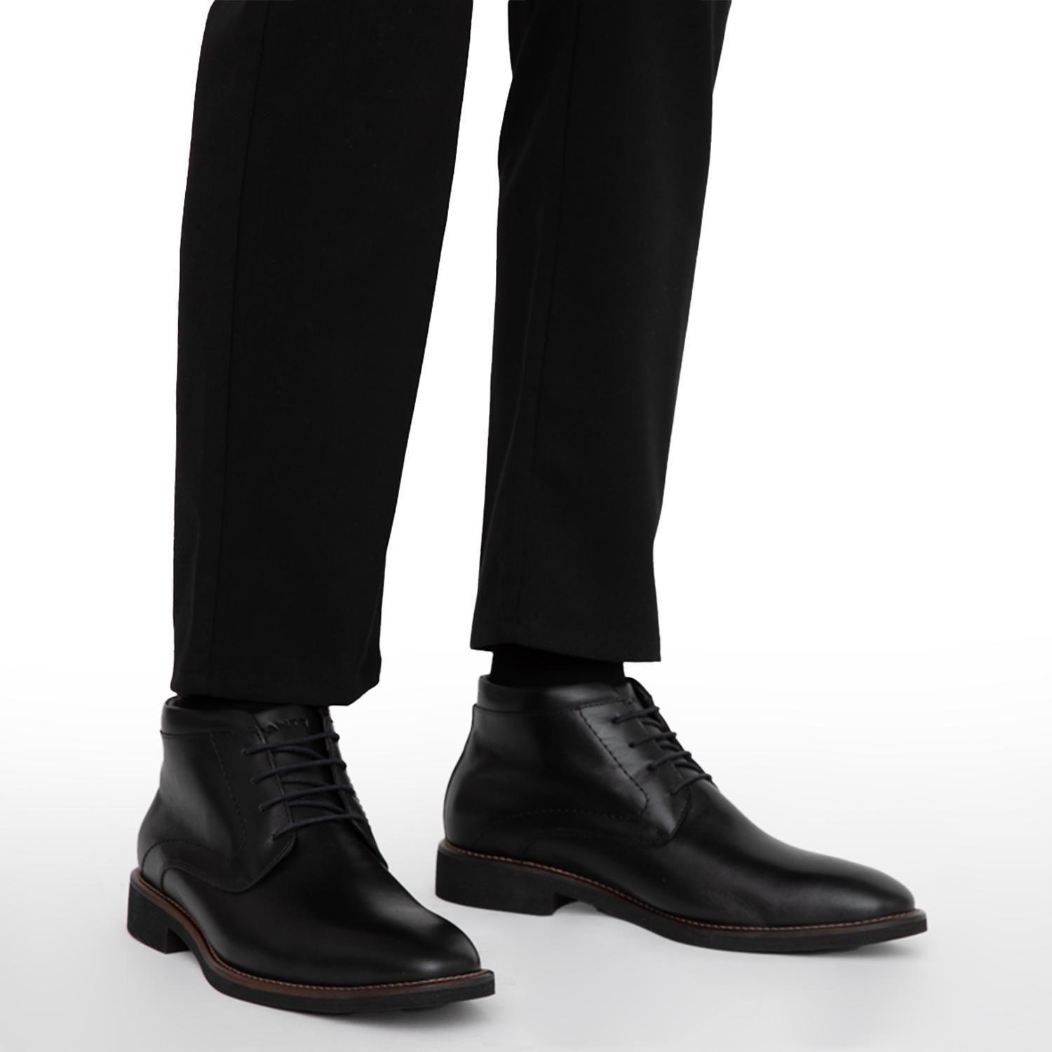 Botin de cuero hombre Guante Negro Berlin-1