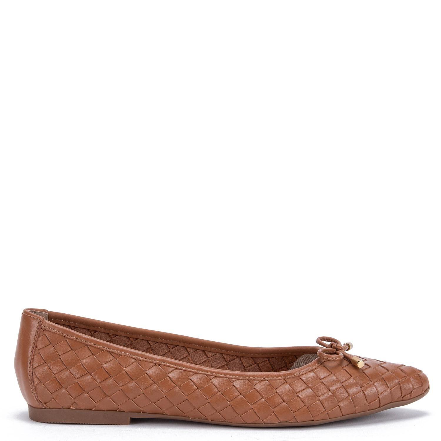 Ballerina de cuero mujer Gacel camel Kim-0