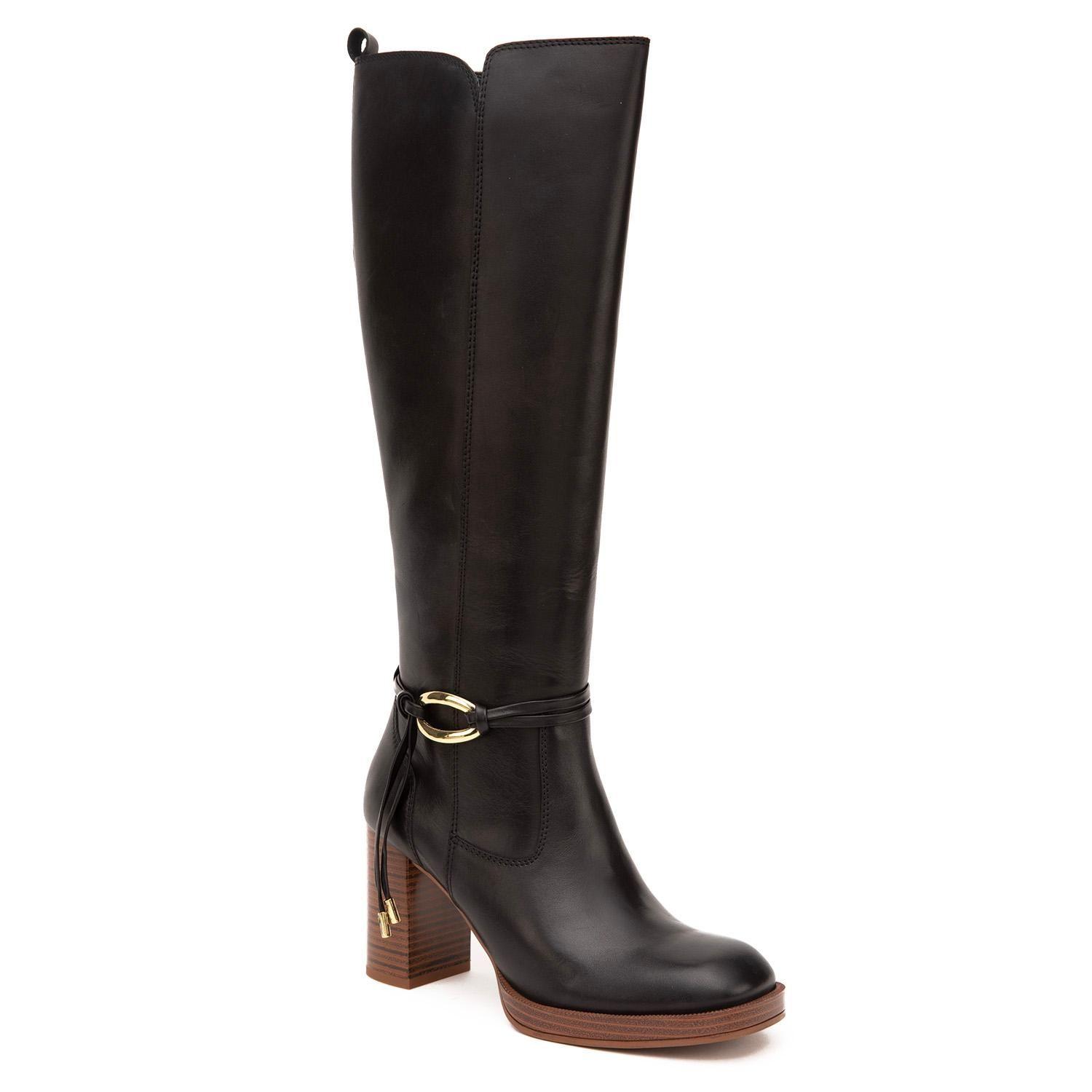 Bota de cuero mujer Gacel negro Juana-2