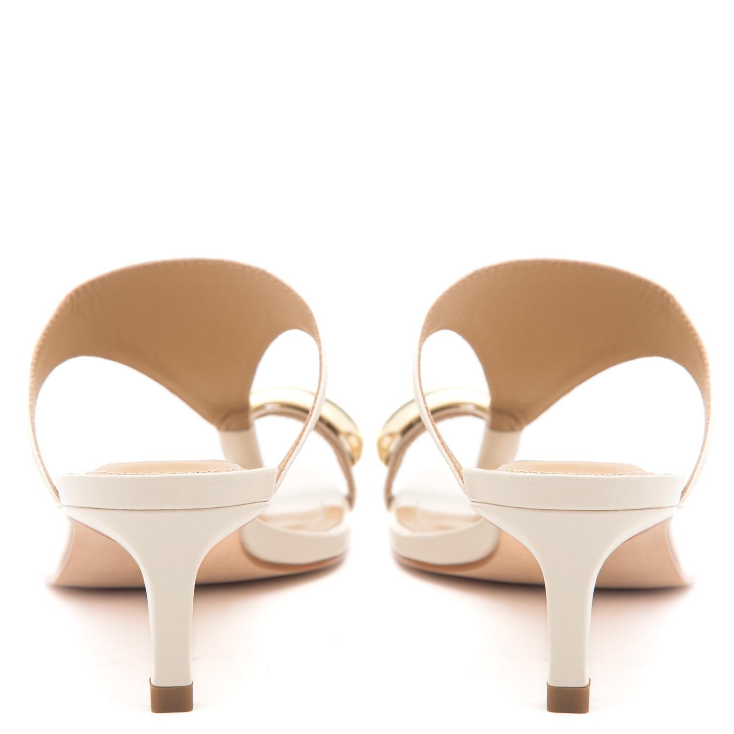 Sandalia de cuero mujer Gacel crudo Sienna-4
