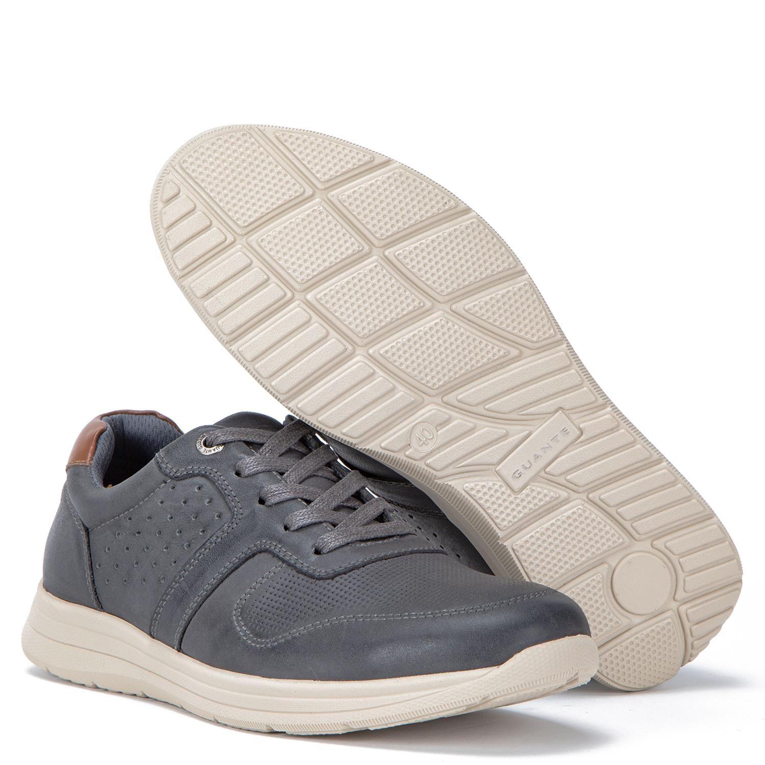 Zapato de cuero hombre Guante grafito Calcuta-3