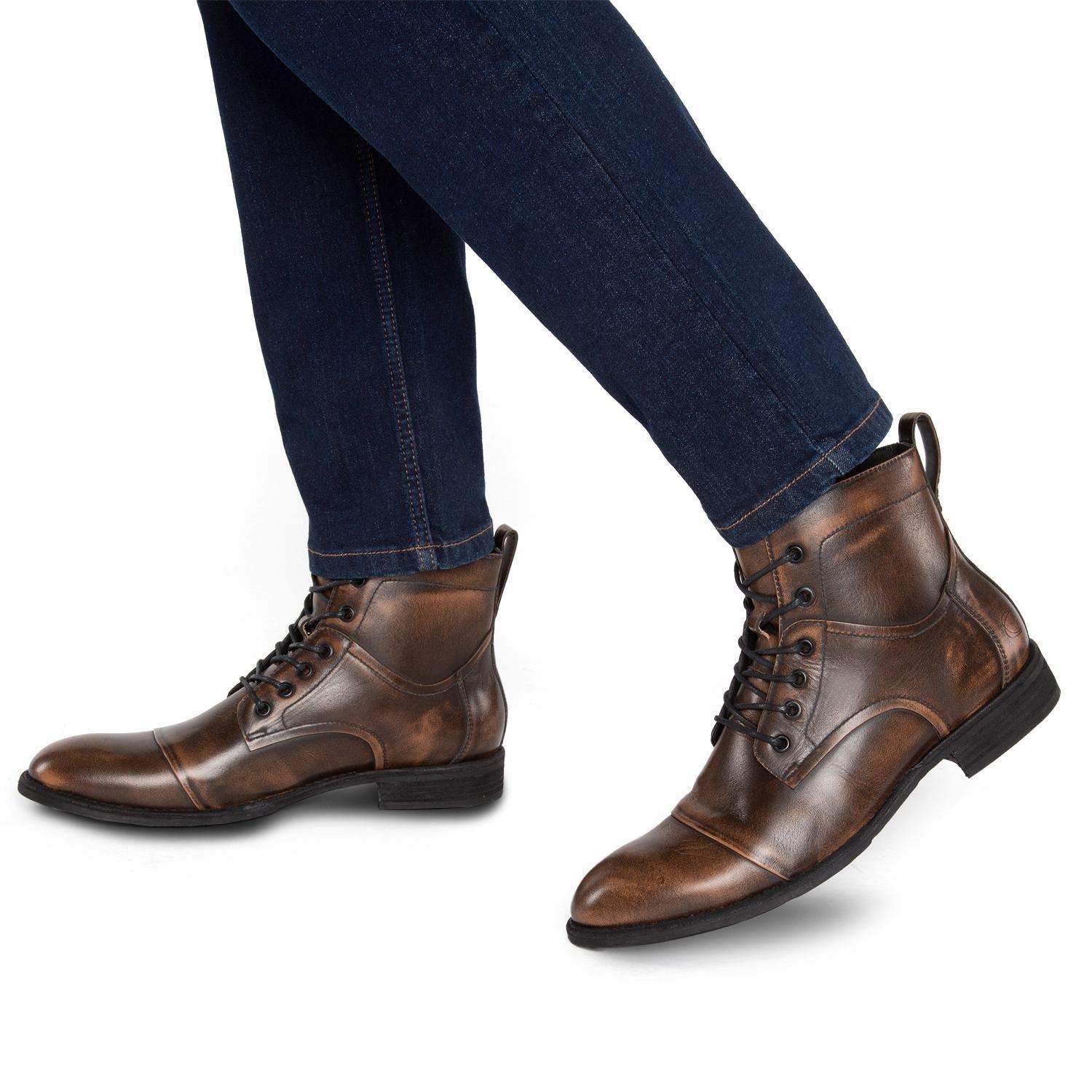Botin de cuero hombre Guante bronce Austria-1